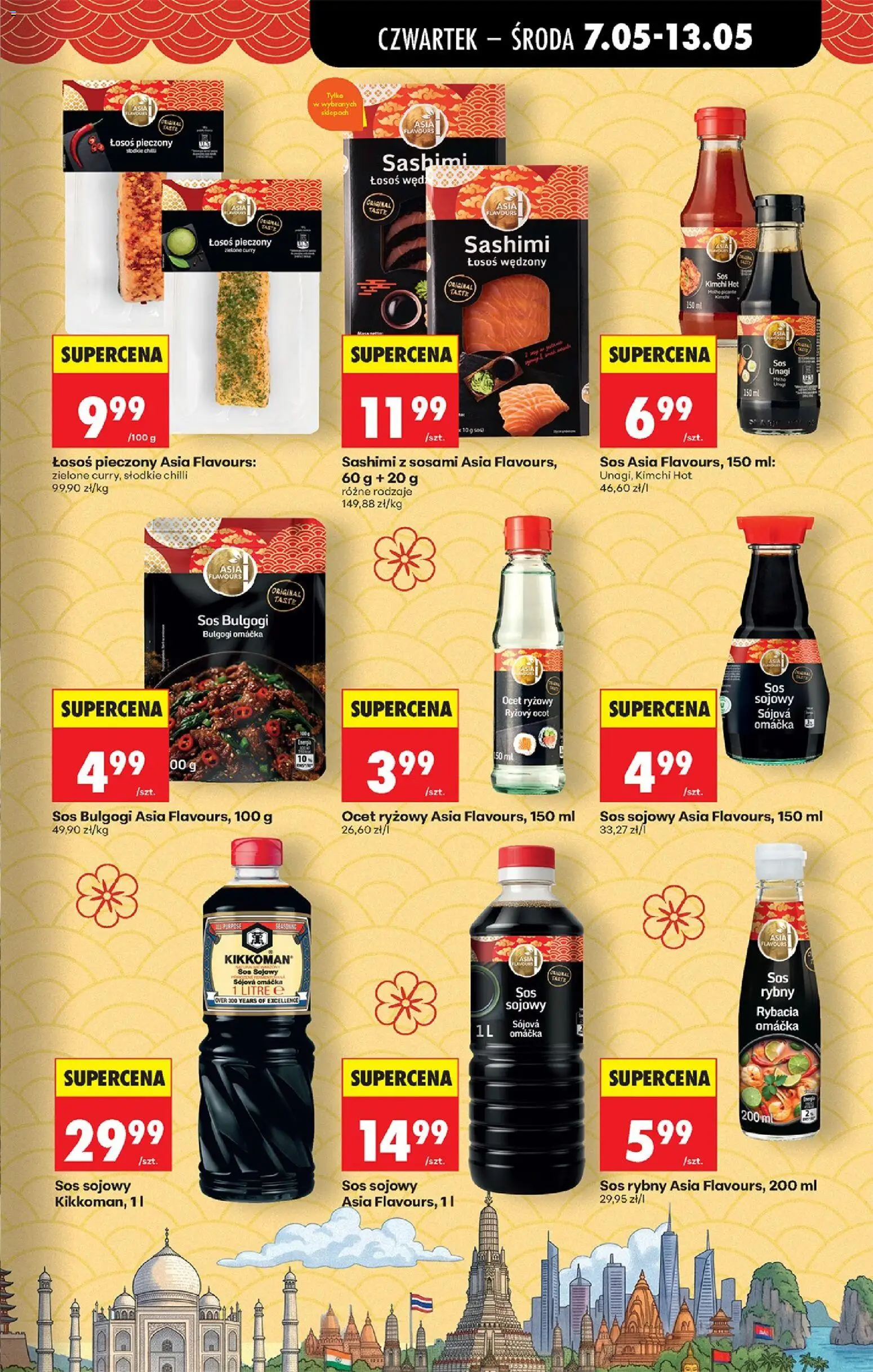 Biedronka Polsko leták - Codziennie niskie ceny od 07.10.2026 | Strana: 43 | Produkty: Ocet, Kimchi, Losos, Sójová omáčka