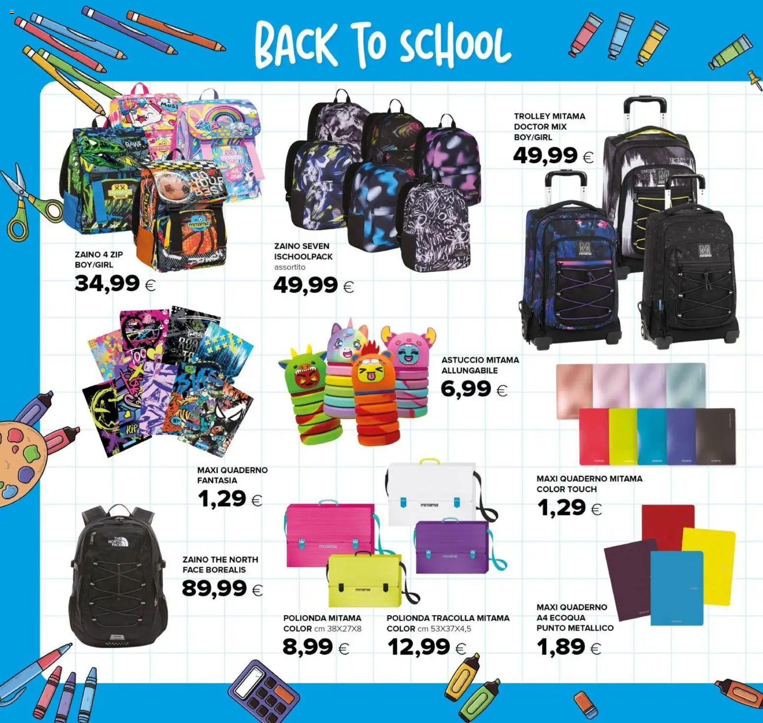 Volantino Oasi del 21/08/2026 | Pagina: 2 | Prodotti: Zaino, The, Astuccio, Trolley