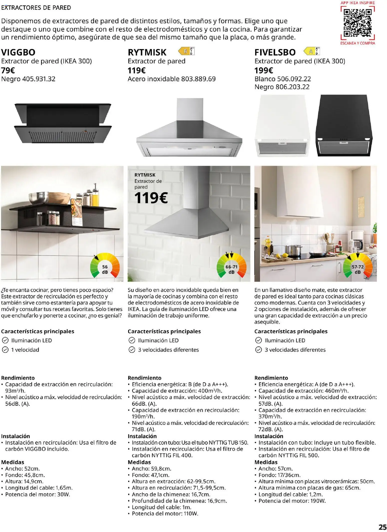 Catálogo IKEA Electrodomésticos │ válido desde el 07.05.2026 | Página: 25 | Productos: Cable, Galette de chaise