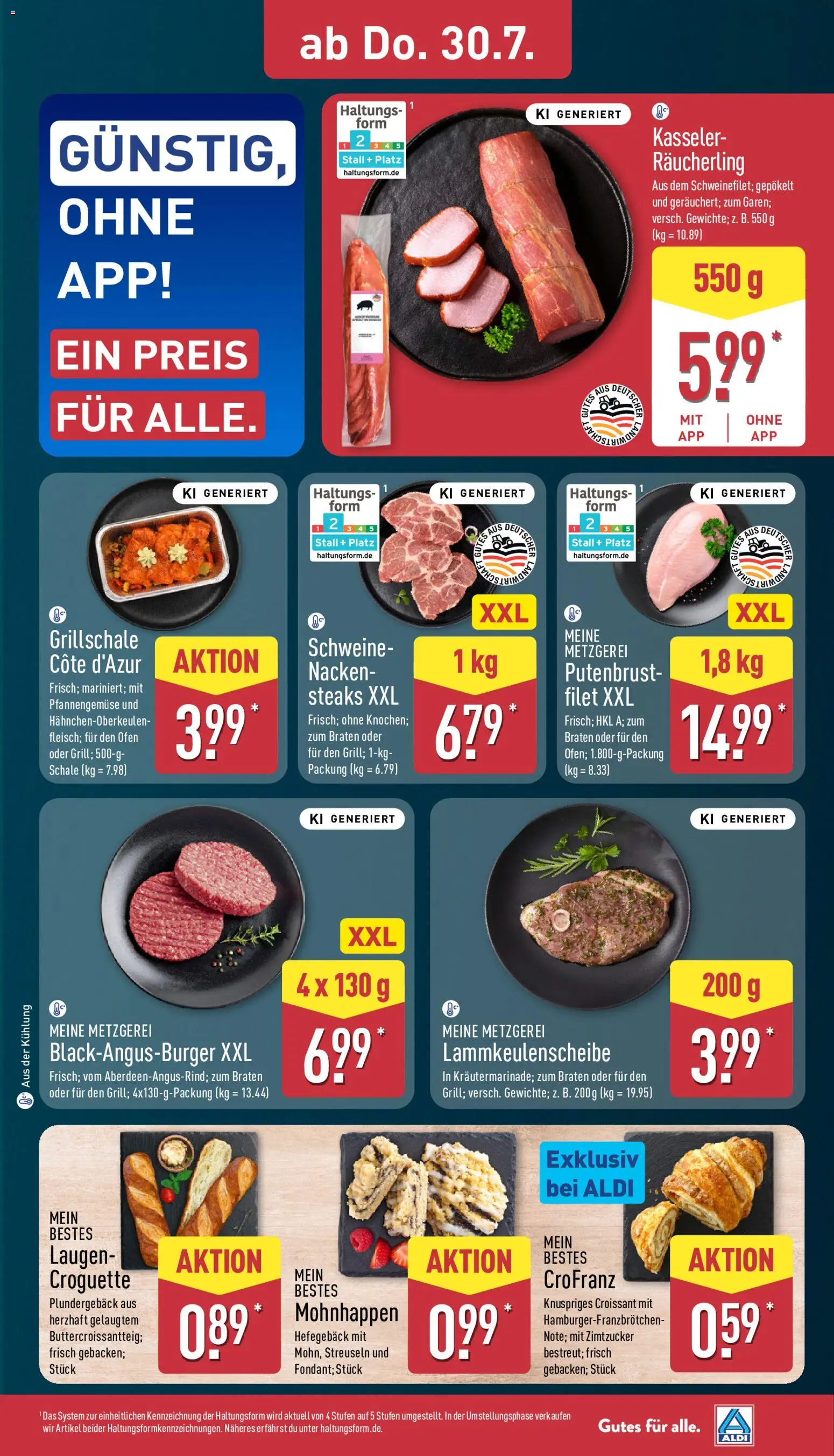 Aldi Prospekt – gültig ab 27.07.2026 | Seite: 33 | Produkte: Ofen, Croissant, Saft