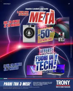 Anteprima del volantino Trony volantino Sardegna valido a partire dal 28.04.2026