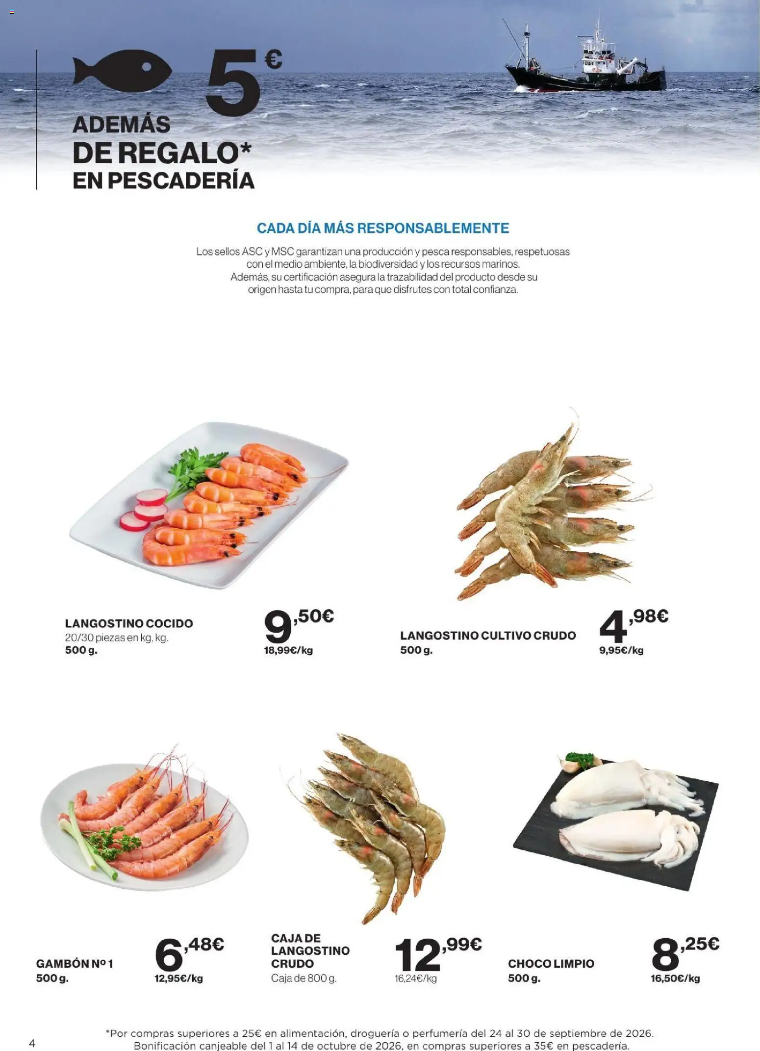 Supercor Canarias │ válido desde el 24/09/2026 | Página: 4 | Productos: Caja, Langostino