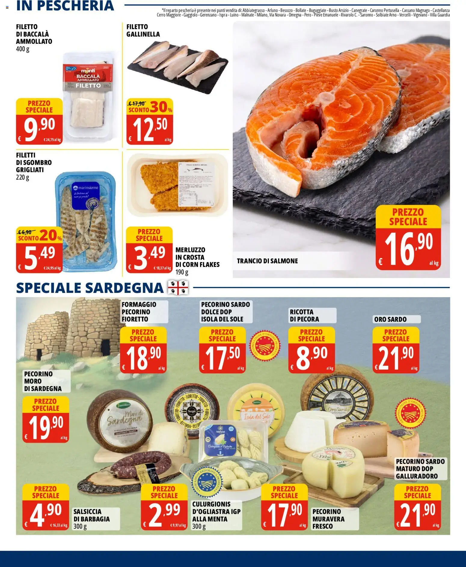 Volantino Tigros del 01/10/2026 | Pagina: 11 | Prodotti: Salsiccia, Ricotta, Menta, Gallinella