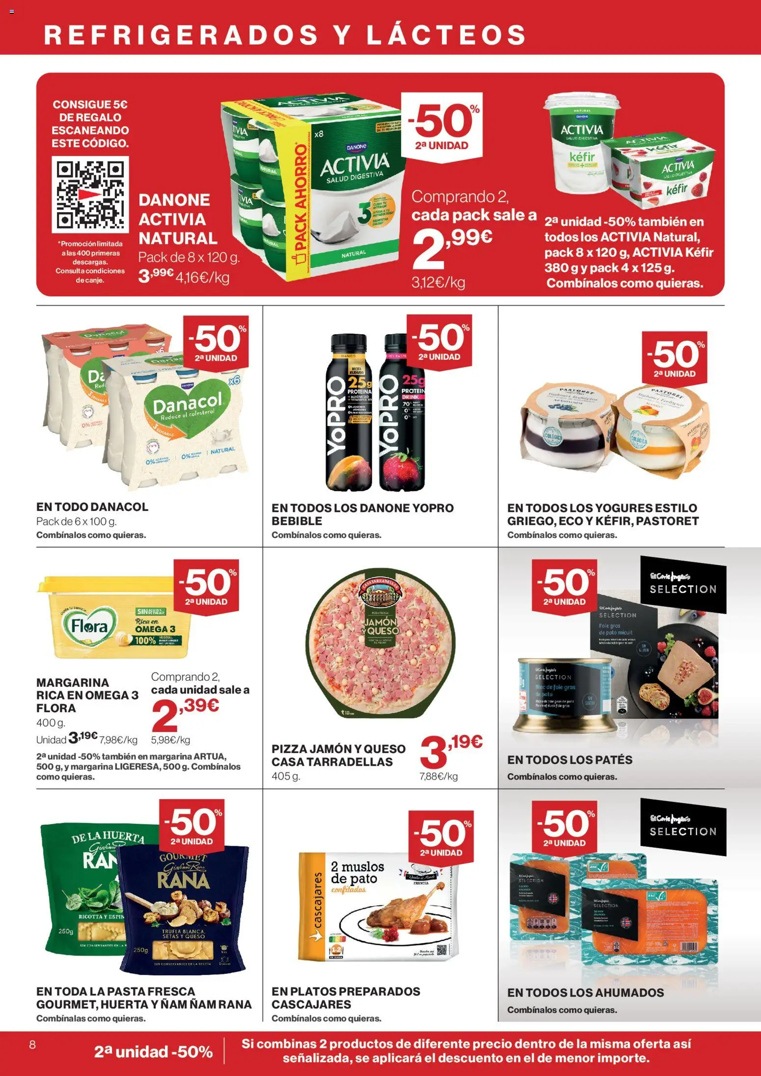 Supercor folleto │ válido desde el 15/10/2026 | Página: 8 | Productos: Kéfir, Queso, Margarina, Pato