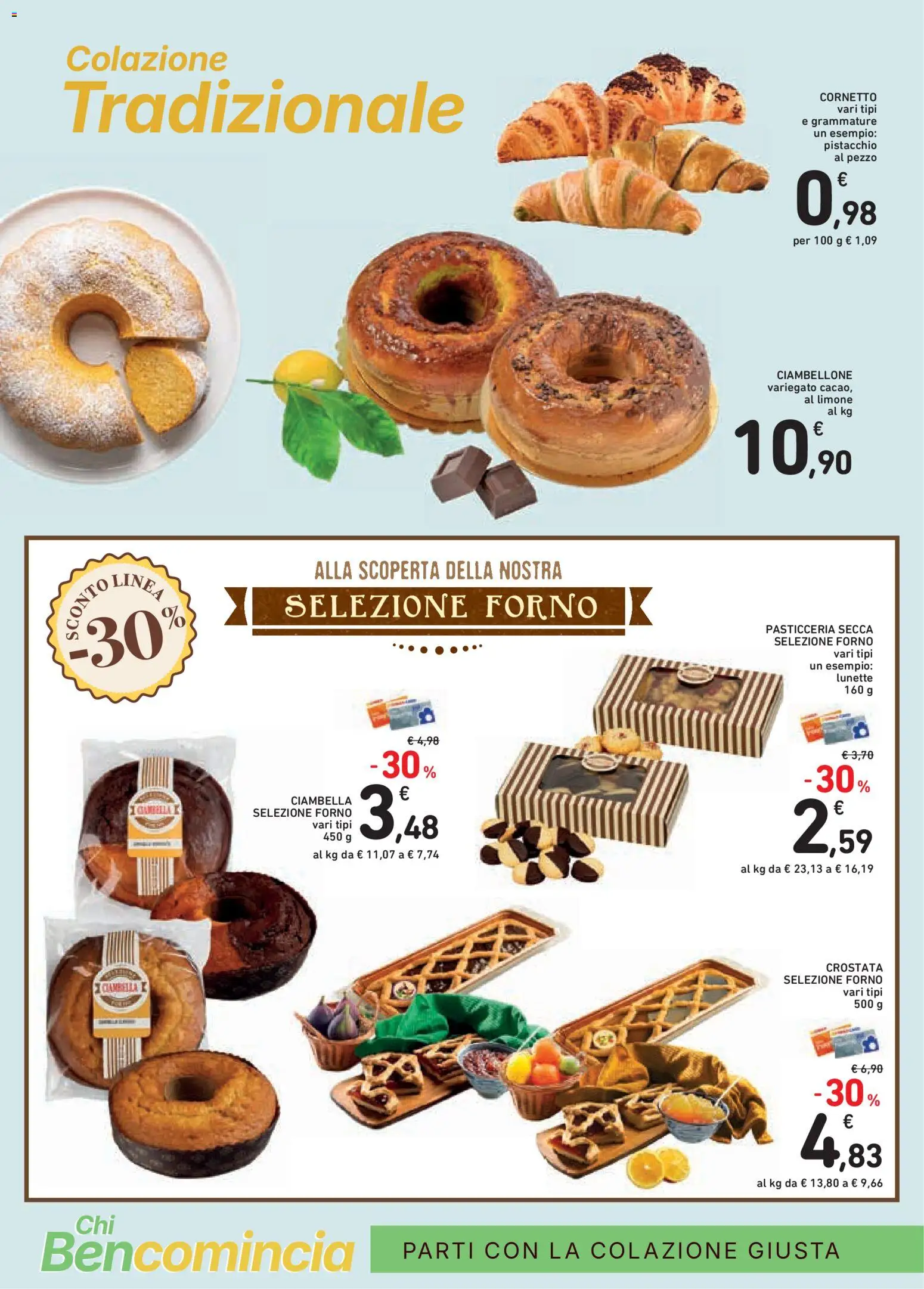 Volantino Conad del 27/08/2026 | Pagina: 6 | Prodotti: Ciambella, Pistacchio, Croissant, Forno