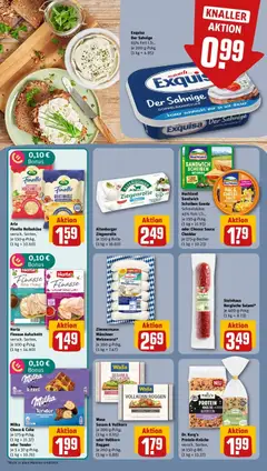 Rewe Prospekt Urbach ab 26.10.2026 gültig | Seite: 14 | Produkte: Gouda, Exquisa, Reibekase, Hahnchenbrust