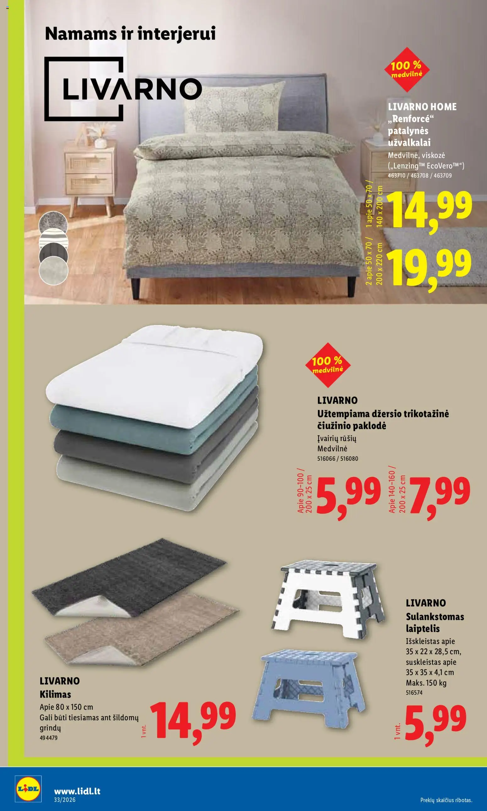 LIDL akcijos nuo 2026.08.10 | Puslapis: 8 | Prekių: Kilimas