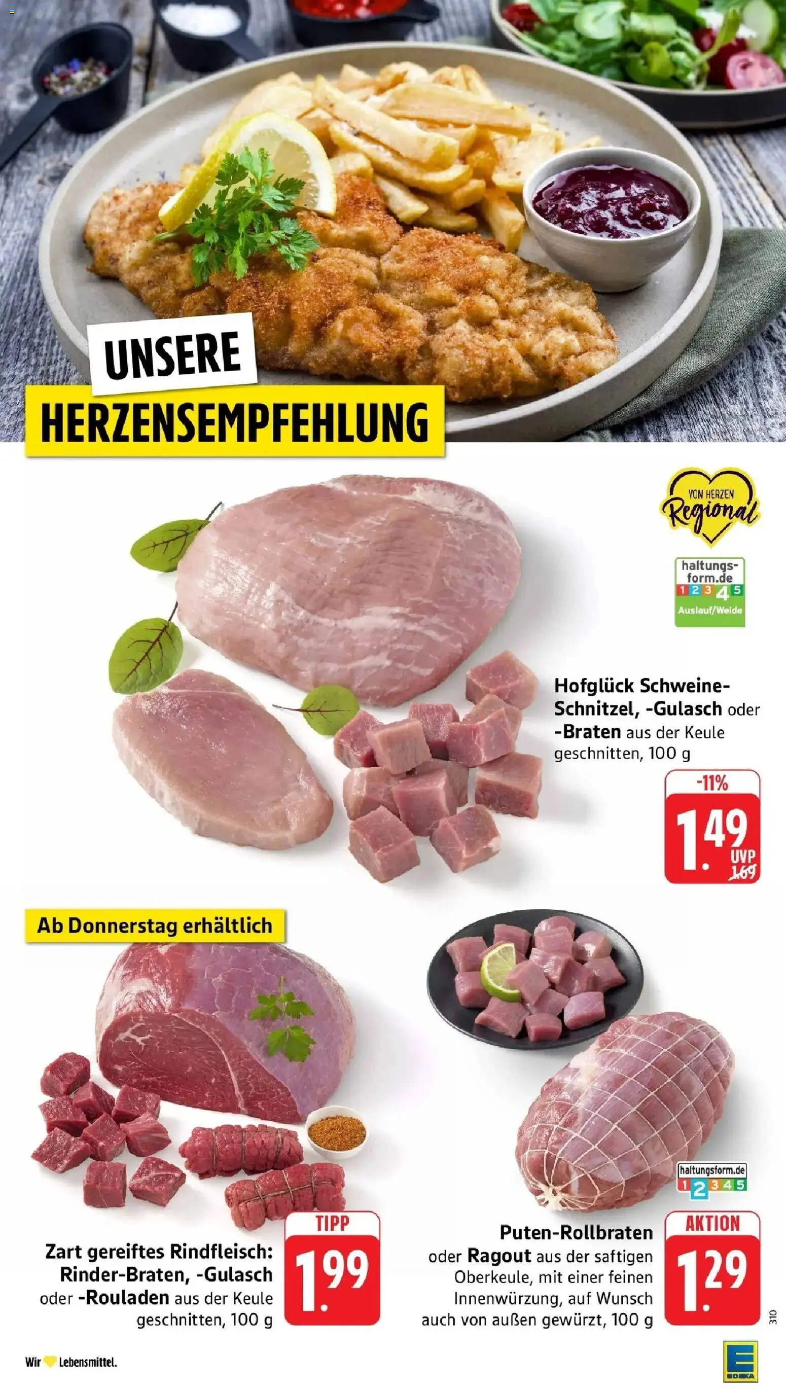 E center Prospekt Waldshut-Tiengen – gültig ab 26.05.2026 | Seite: 10 | Produkte: Gulasch, Rindfleisch