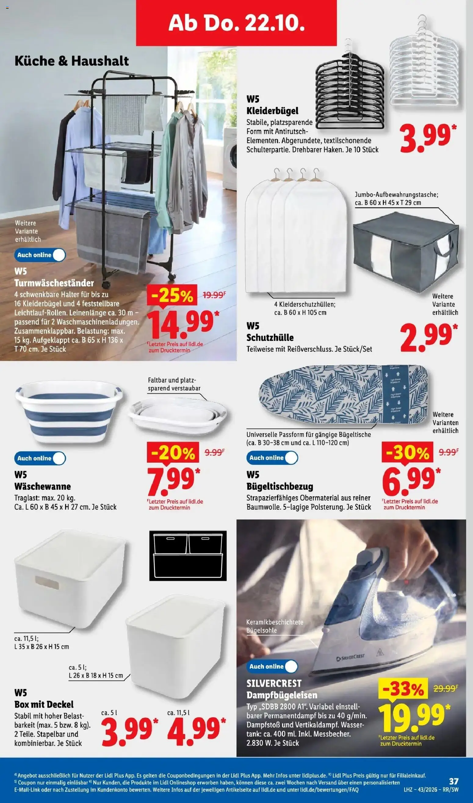 Lidl Prospekt Zülpich (ab 19.10.2026) zum Blättern » Angebote | Seite: 59 | Produkte: Box, Küche, Kleiderbügel, Wasser