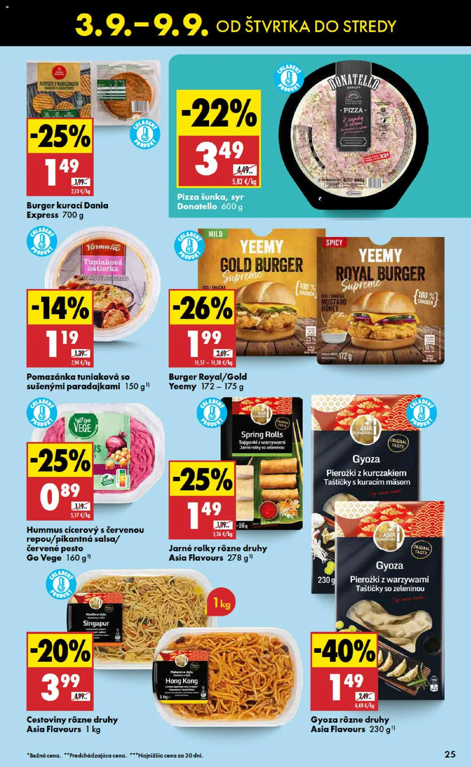 Nové Biedronka akcie – leták je platný od 03.09.2026 | Strana: 25 | Produkty: Syr, Cestoviny, Hummus, Pesto