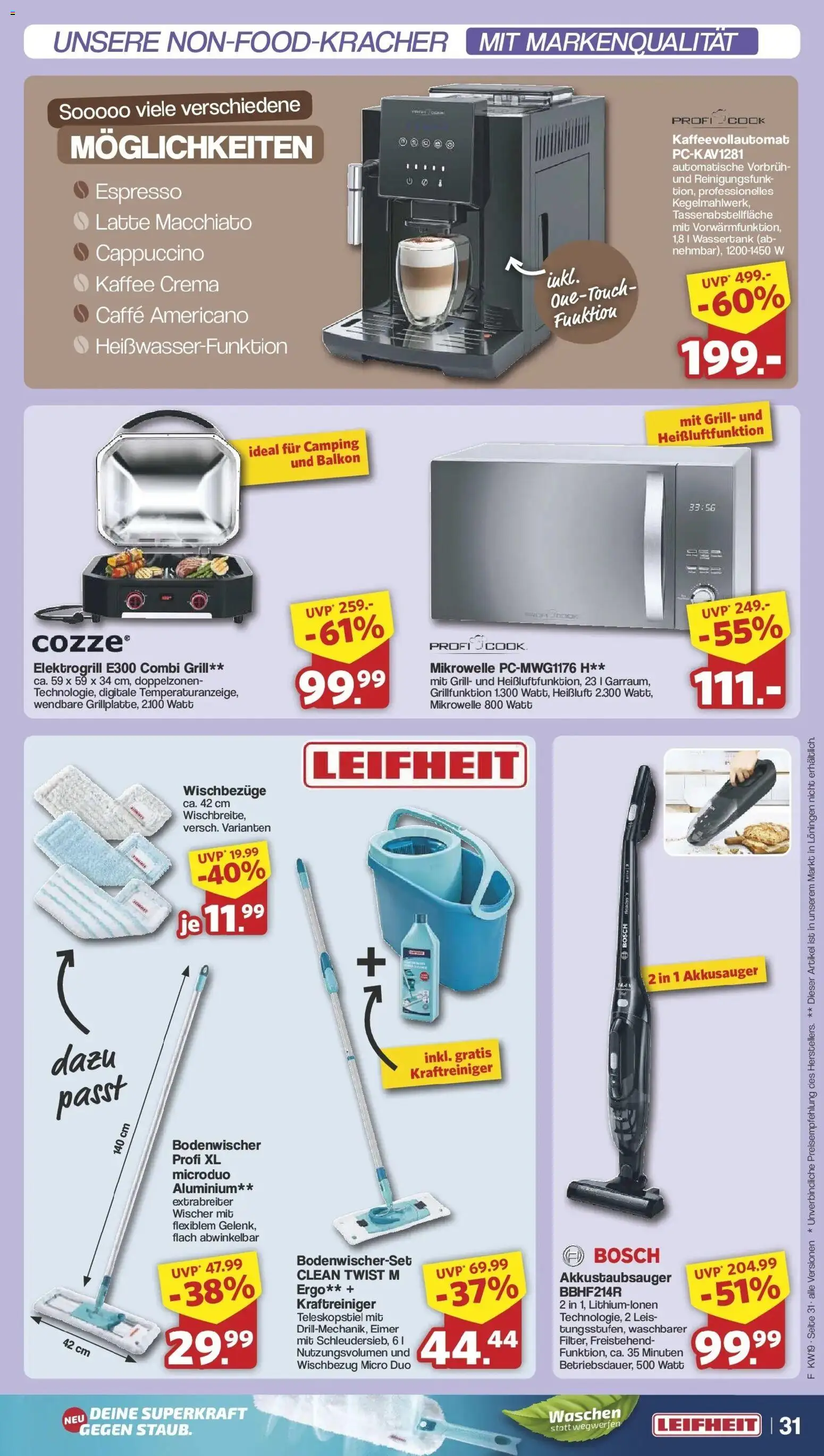 Famila Nordwest - Famila: Wochenangebote – gültig ab 03.05.2026 | Seite: 31 | Produkte: Bosch, Grill, Kaffee, Kaffeevollautomat