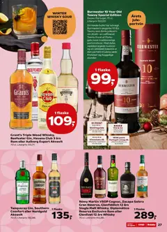 Tanqueray Gin, Southern Comfort eller Nordguld Akvavit, 70 cl. Literpris 192,86. gyldig fra 02/10/2026 | Side: 28