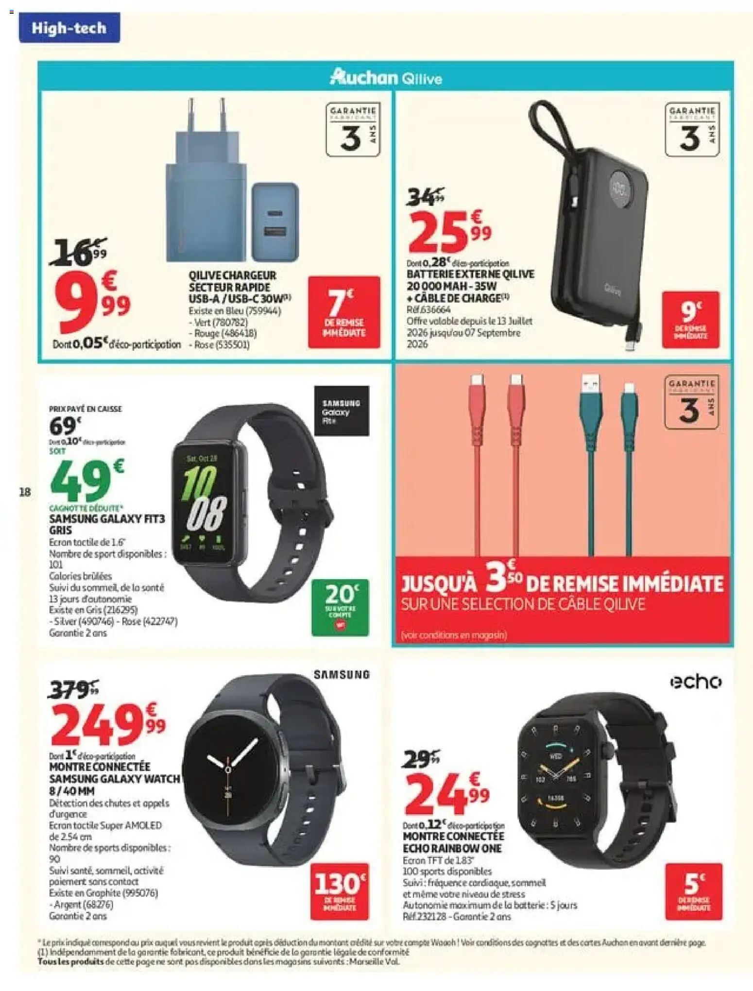 {H1} | Page: 18 | Produits: Montre, Câble, Batterie