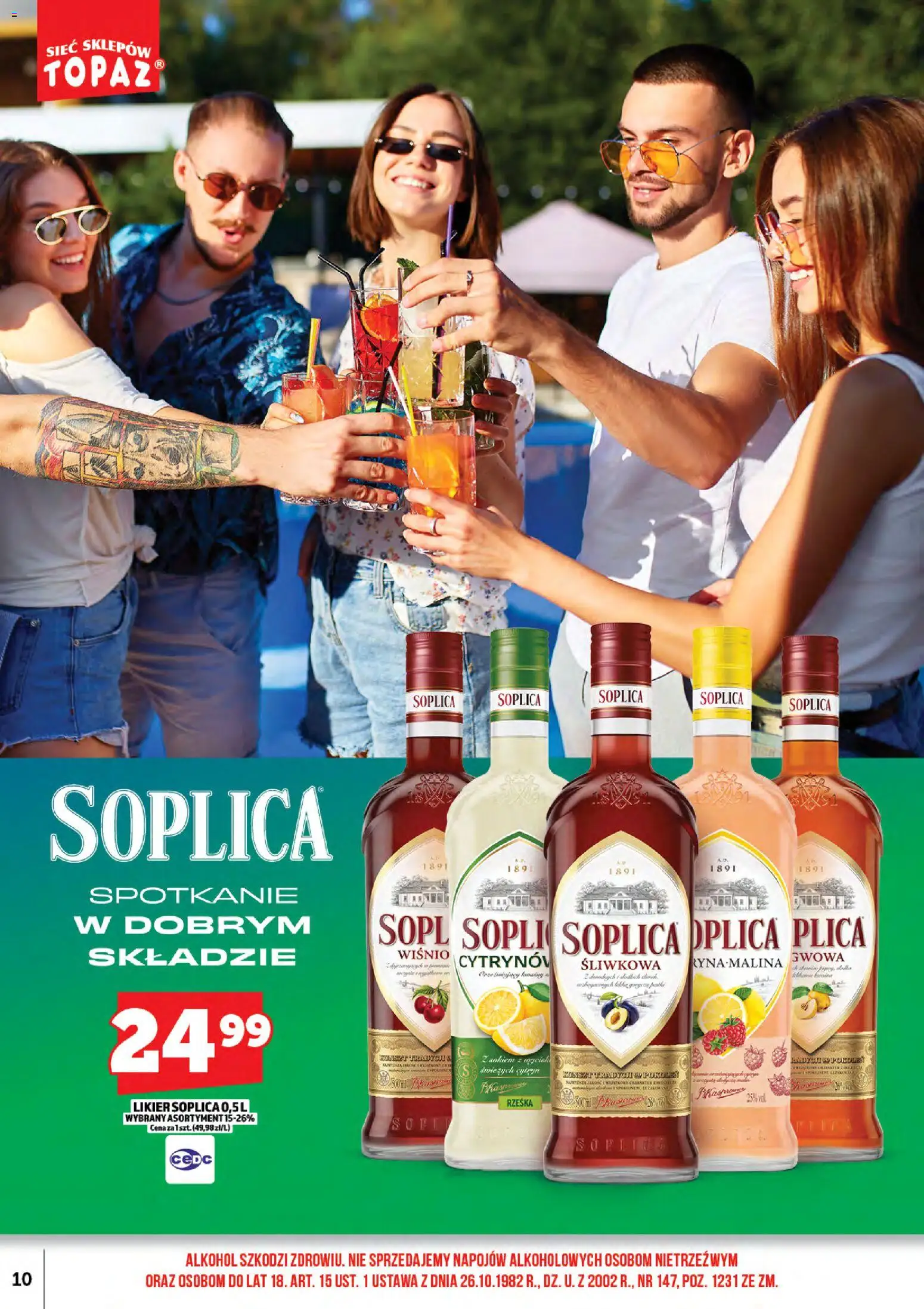 Topaz gazetka alkoholowa od 15.05.2026 | Strona: 12 | Produkty: Alkohol