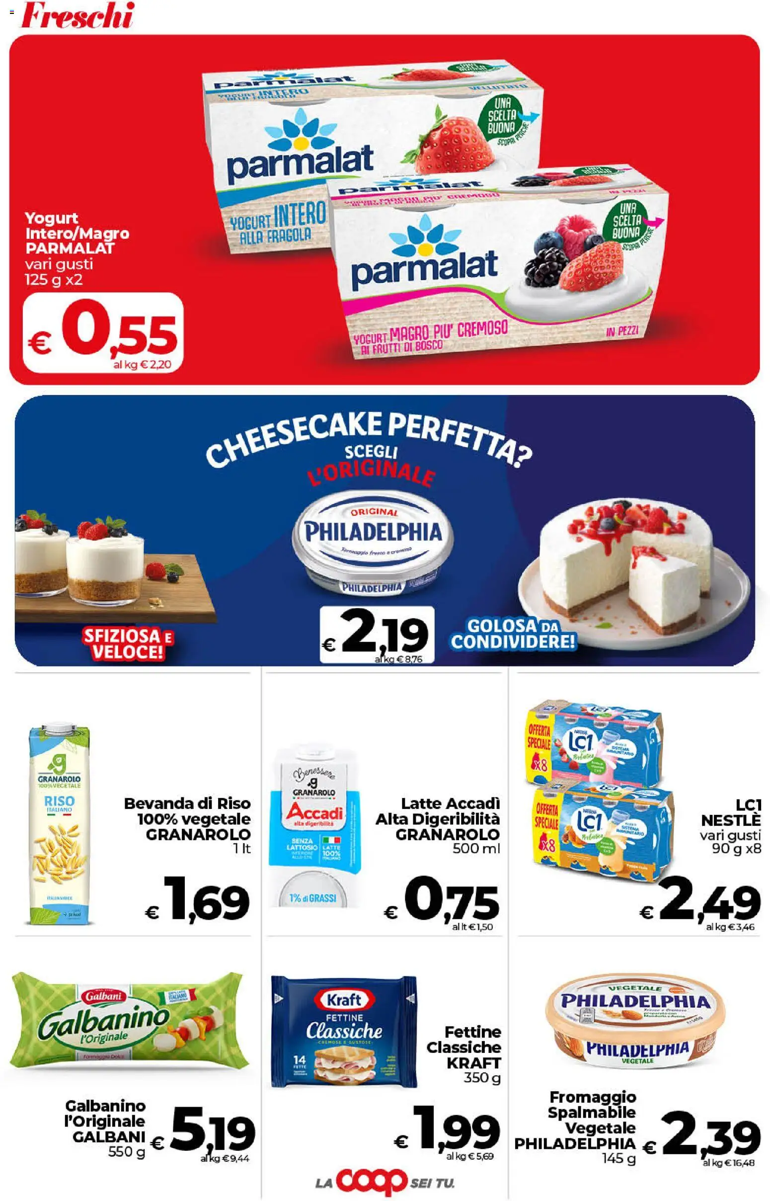 Volantino COOP del 30/06/2026 | Pagina: 13 | Prodotti: Yogurt, Riso, Latte, Bevanda di riso