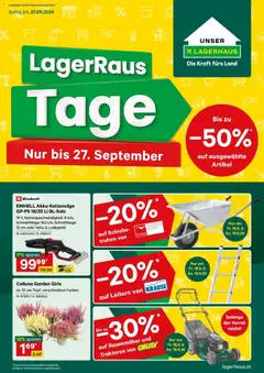 Lagerhaus Wochen Angebote ab 14.09.2026 gültig