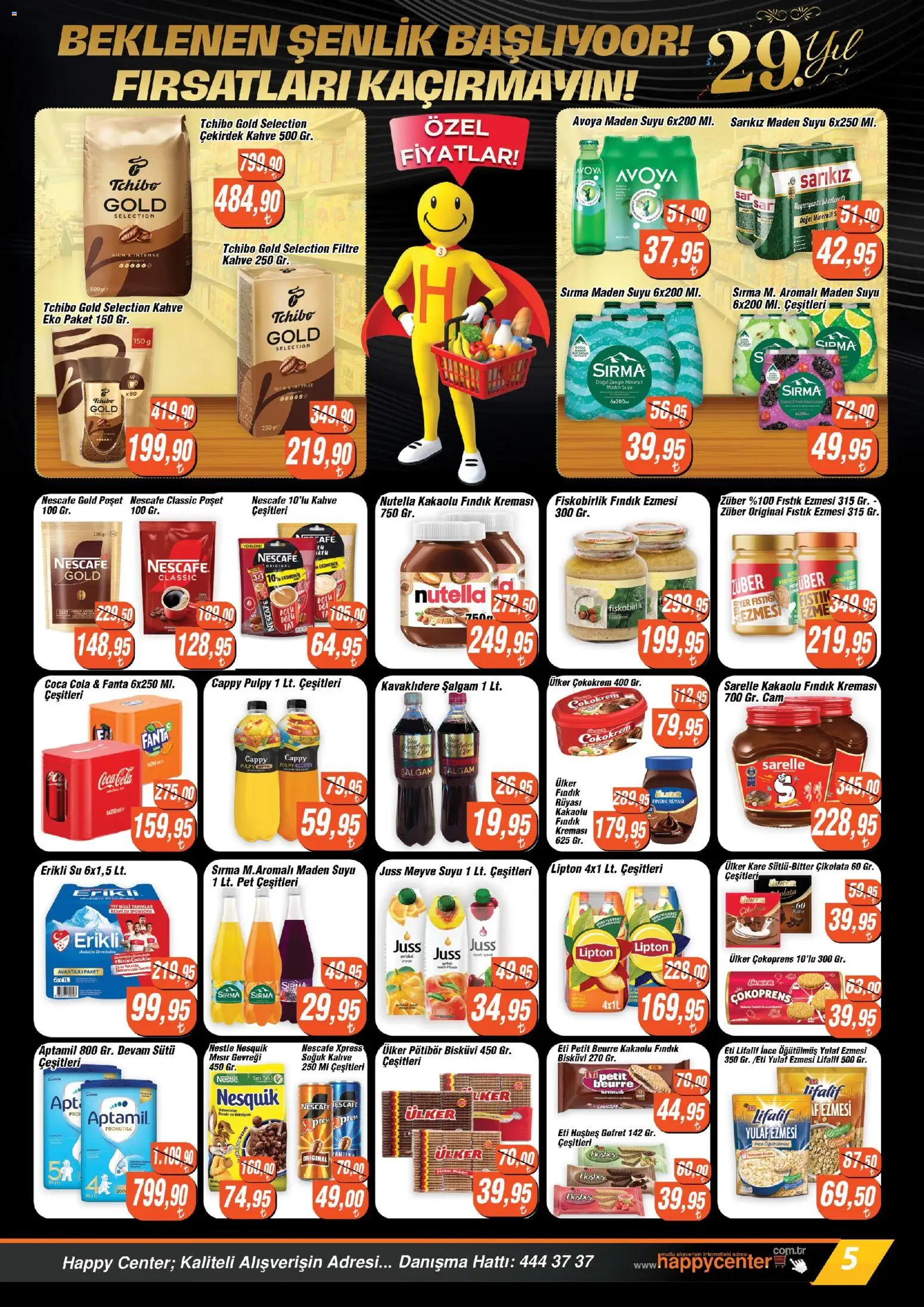 Happy Center Katalog - 06.05.2026 tarihinden itibaren geçerlidir | Sayfa: 5 | Ürünler: Gofret, Çikolata, Yulaf, Bisküvi