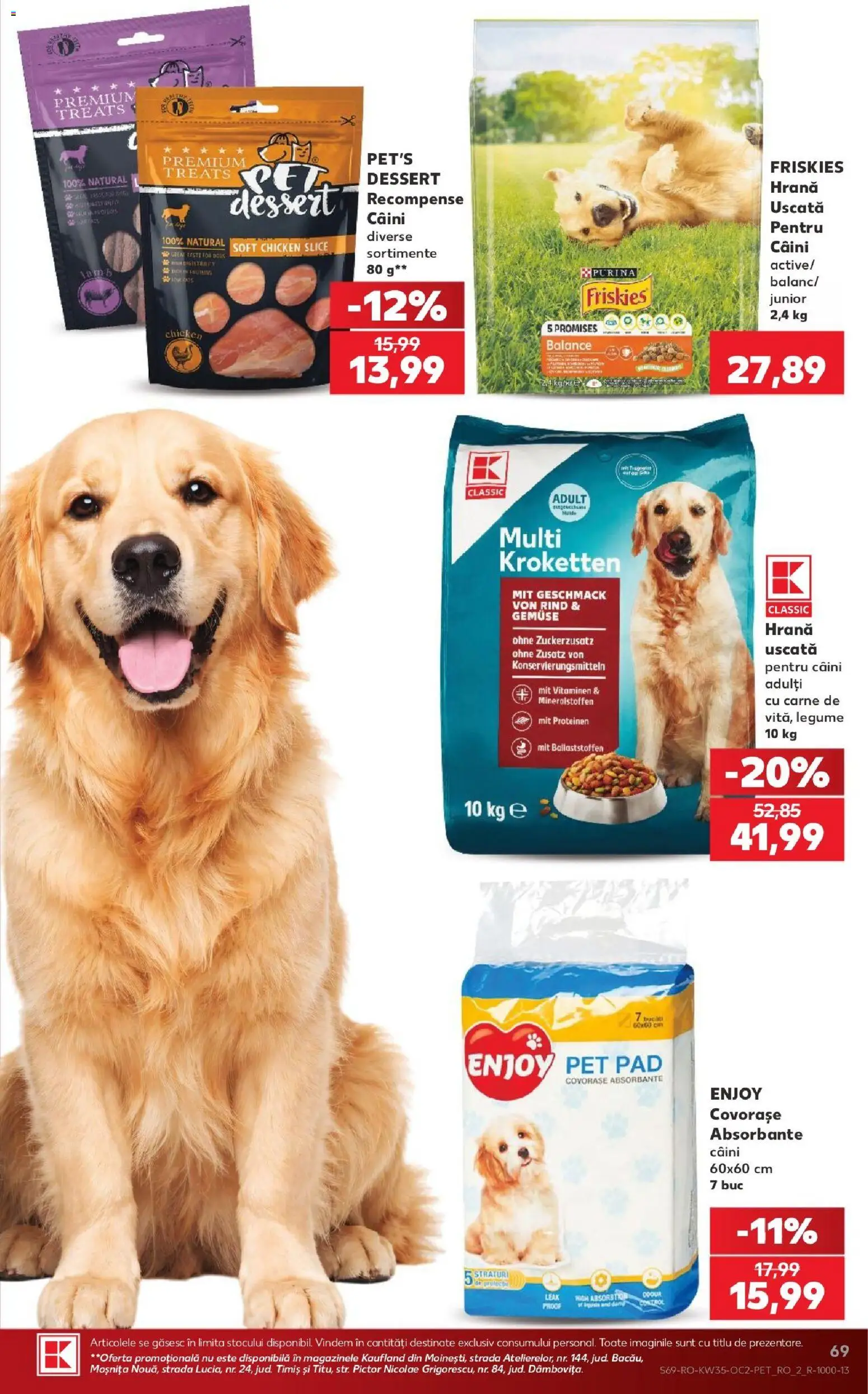 Noul catalog Kaufland – valabil de la 26.08.2026 | Pagină: 69 | Produse: Premium, Absorbante, Legume