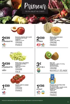 Monoprix - Prévisualisation de Monoprix catalogue valide à partir de 28/07/2026 | Page: 11 | Produits: Barbecue, Raisin, Kiwi vert, Tomates