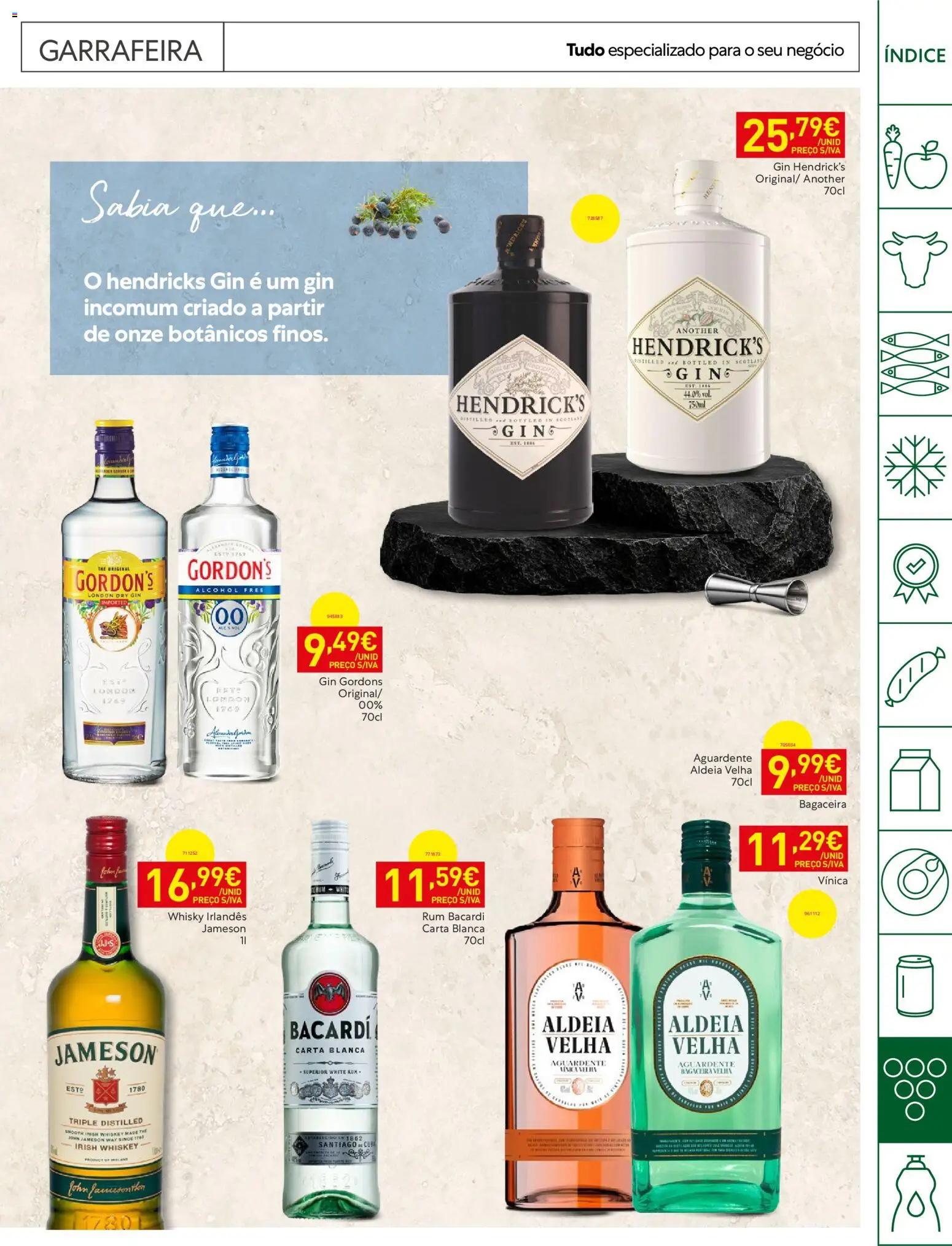 Recheio Horeca │ válido de 07/07/2026 | Página: 31 | Produtos: Whisky, Rum, Gin