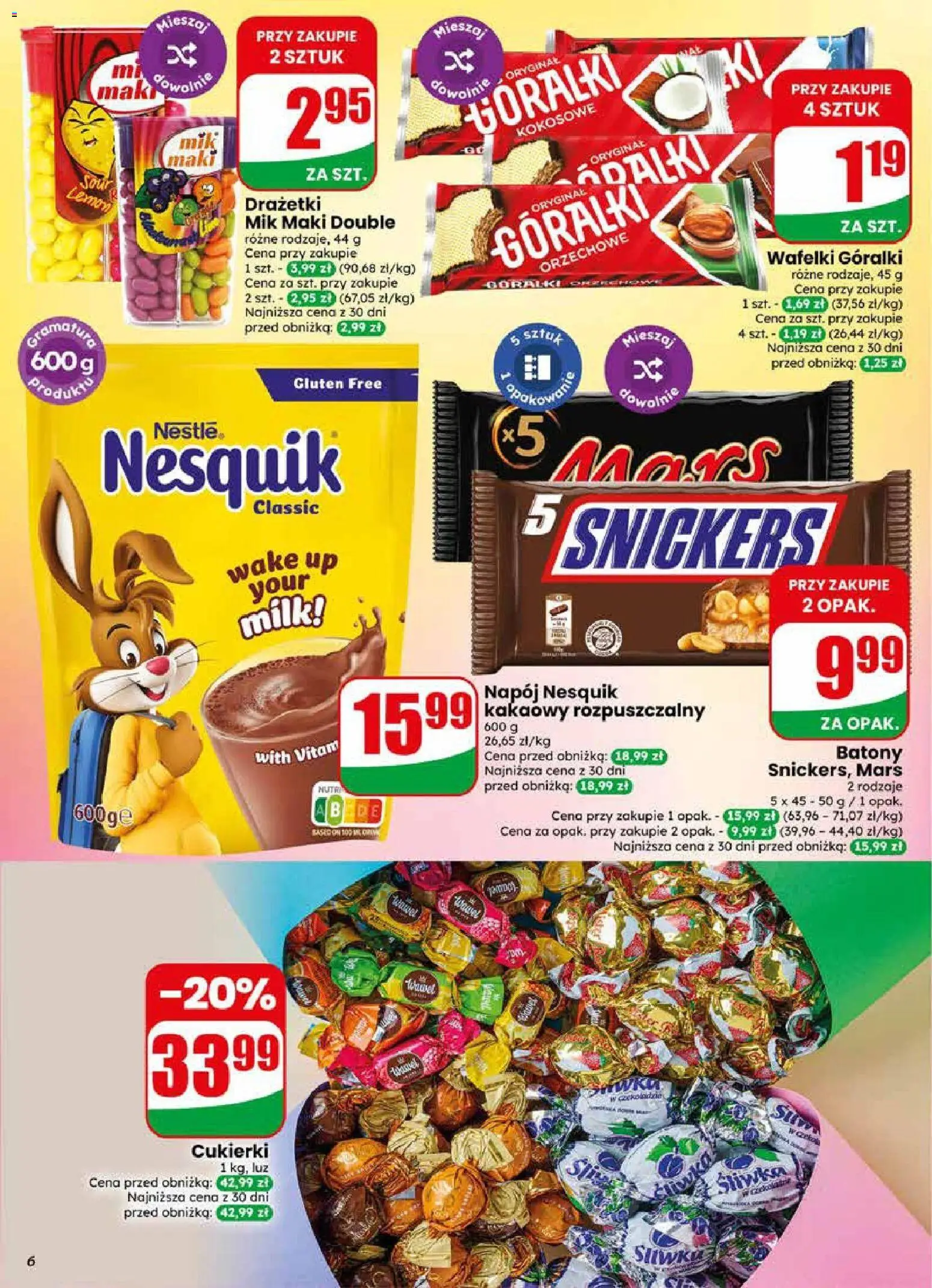 Dino gazetka od 10.06.2026 | Strona: 6 | Produkty: Wafelki, Cukierki
