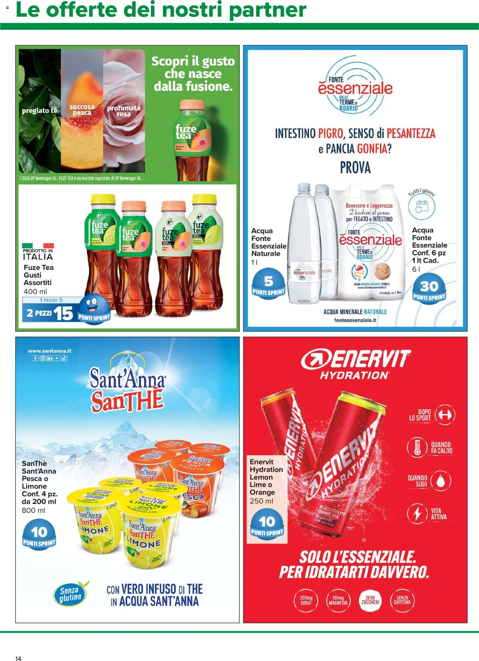 Volantino Carrefour del 22/10/2026 | Pagina: 14 | Prodotti: Acqua, Limone, Lime, Fegato
