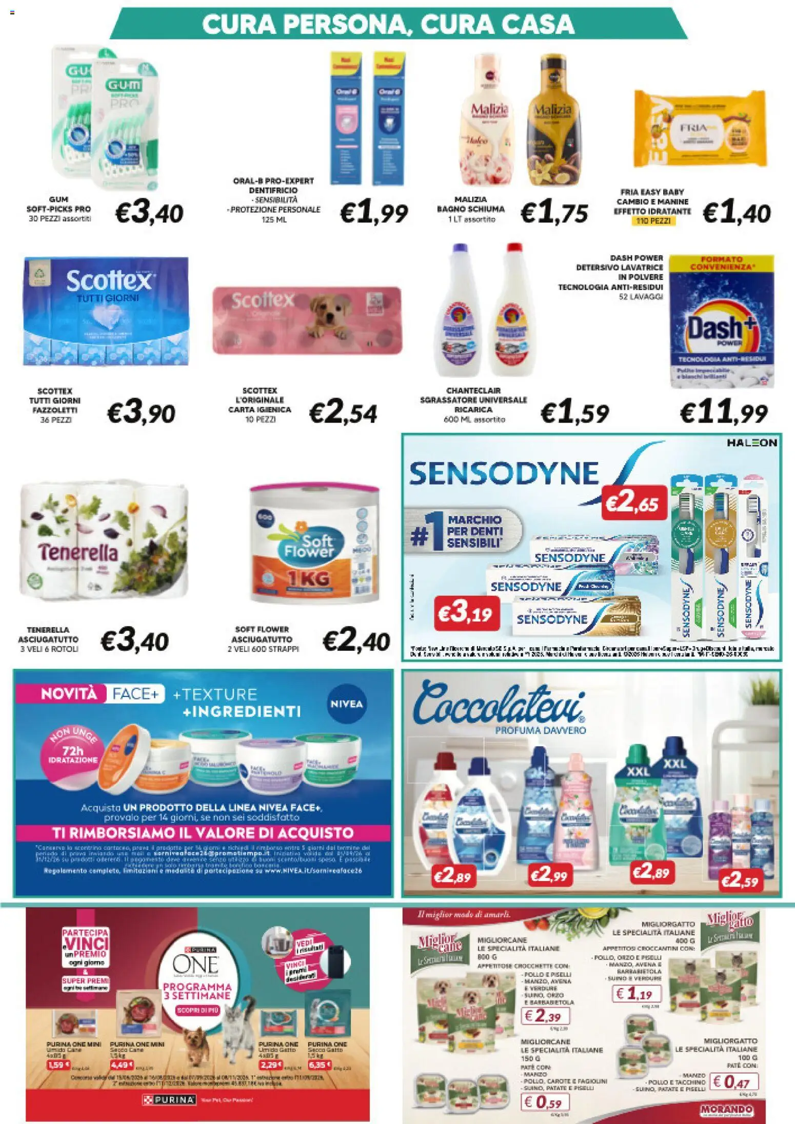 Volantino Visotto del 07/10/2026 | Pagina: 7 | Prodotti: Dentifricio, Fazzoletti, Verdure, Lavatrice