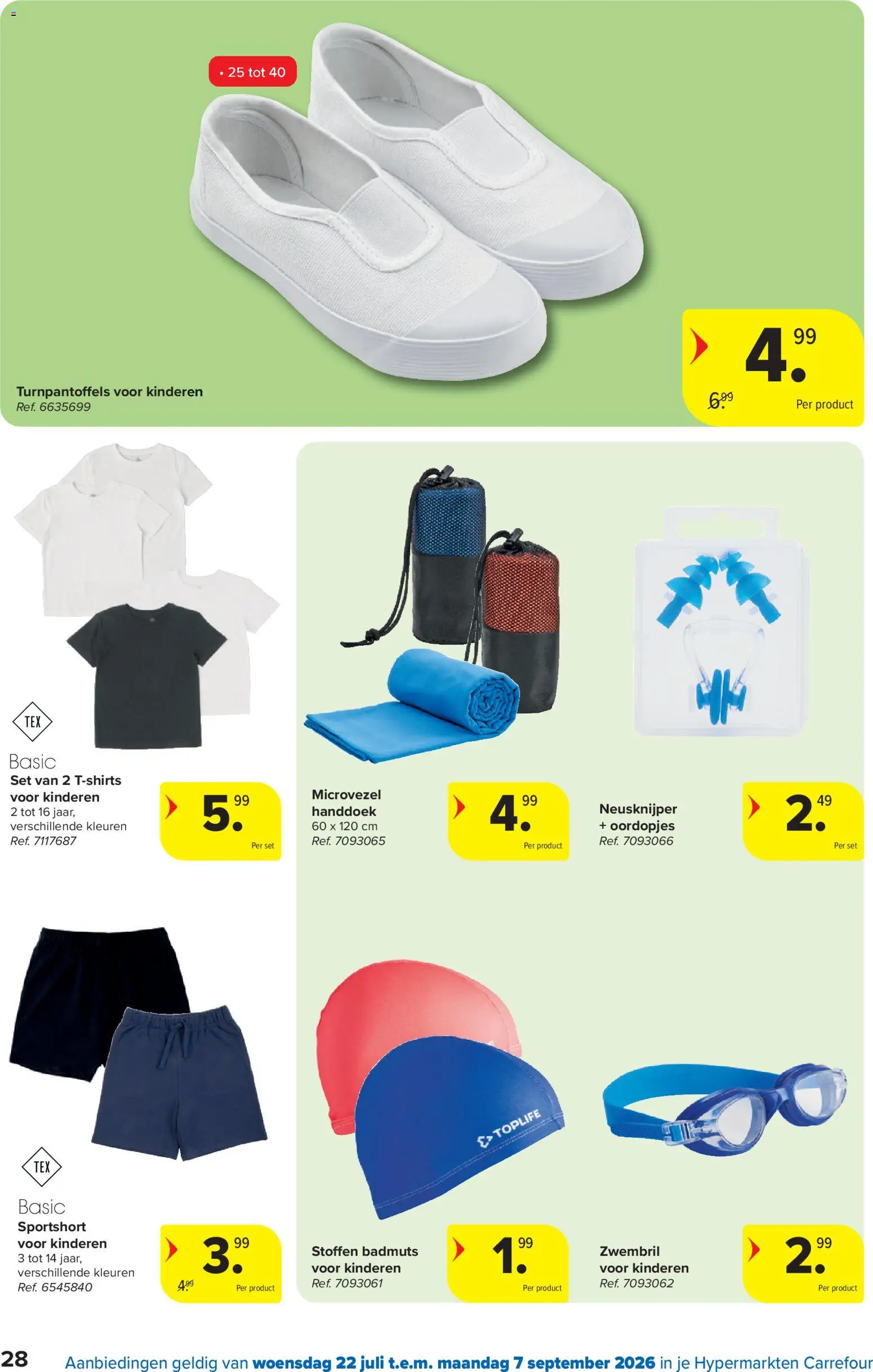 {H1} | Pagina: 28 | Producten: Slippers, Handdoek