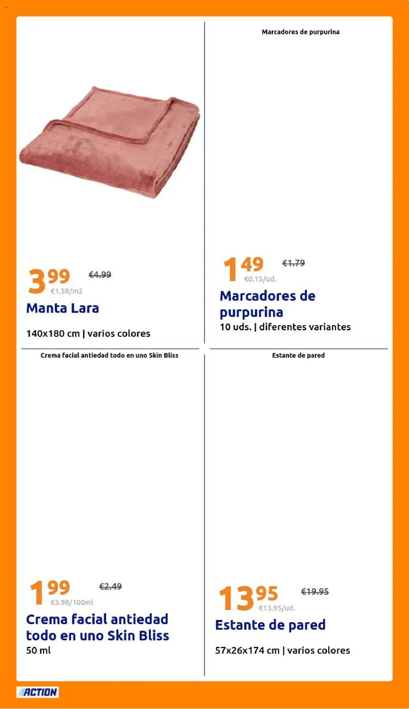 Action folleto │ válido desde el 12/08/2026 | Página: 29 | Productos: Crema facial, Crema, Manta, Estante