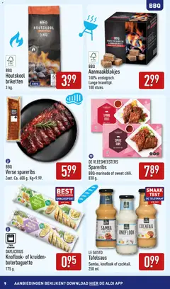 Aldi folder - Buiten eten - Voorbeeld van een folder van Aldi, geldig van 01.06.2026 | Pagina: 9 | Producten: Baguette, Darált marhahús, Saus, Knoflook