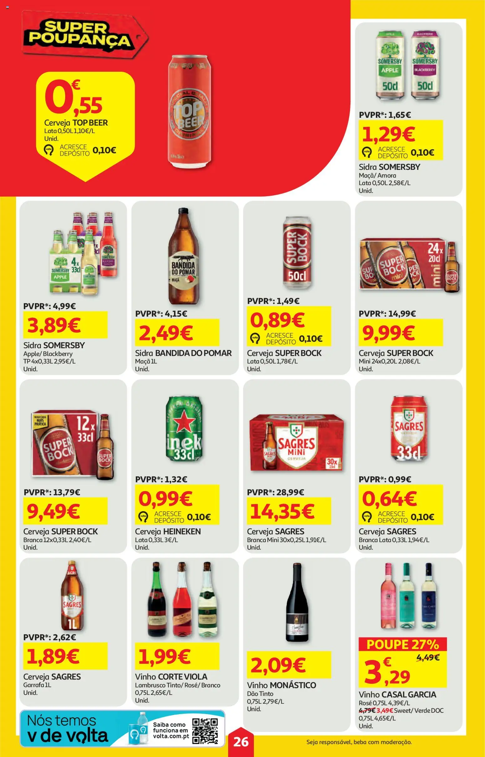 Auchan folheto │ válido de 16.04.2026 | Página: 26 | Produtos: Super bock, Maça, Cerveja, Somersby