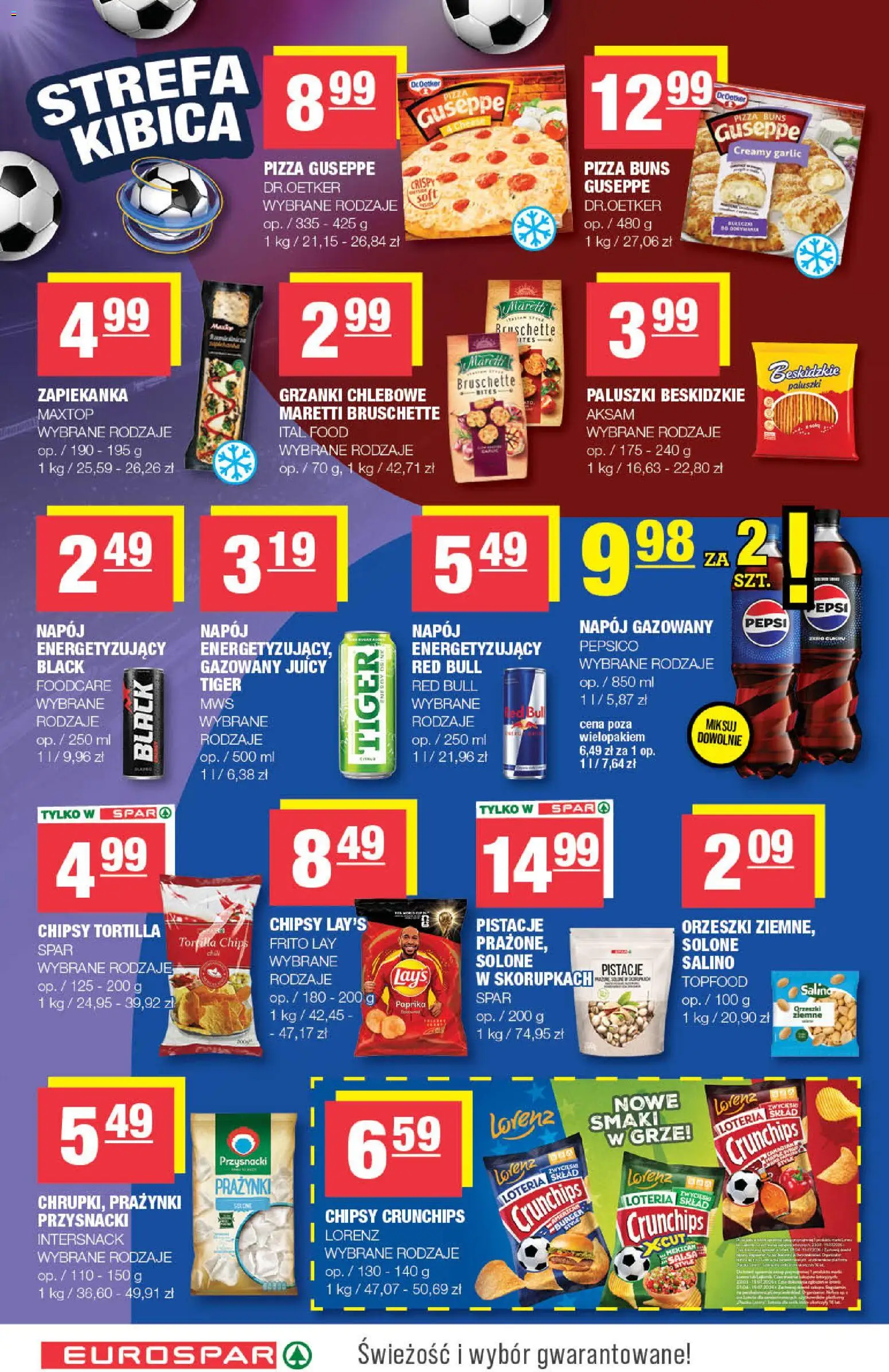 Spar gazetka - Eurospar od 17.06.2026 | Strona: 12 | Produkty: Chipsy, Tortilla, Paluszki, Orzeszki ziemne