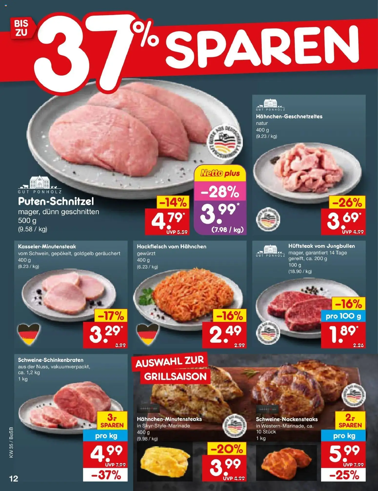 Netto Marken-Discount Prospekt Bochum – gültig ab 24.08.2026 | Seite: 18 | Produkte: Hahnchen, Putenschnitzel, Hackfleisch