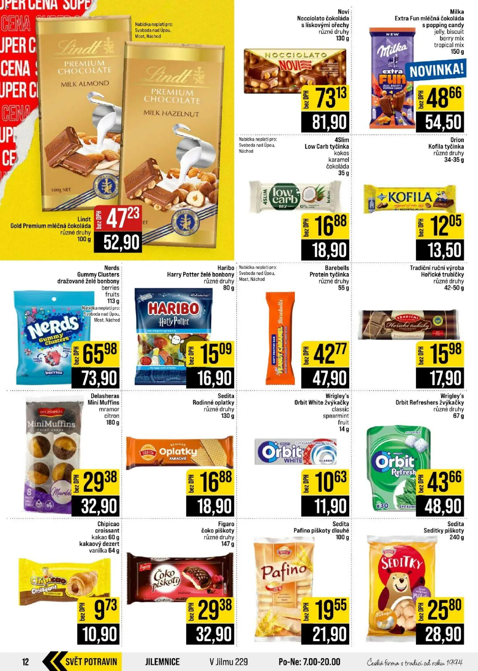 Jip leták - Cash & Carry od 21.10.2026 | Strana: 12 | Produkty: Haribo, Piškoty, Kofila, Oplatky