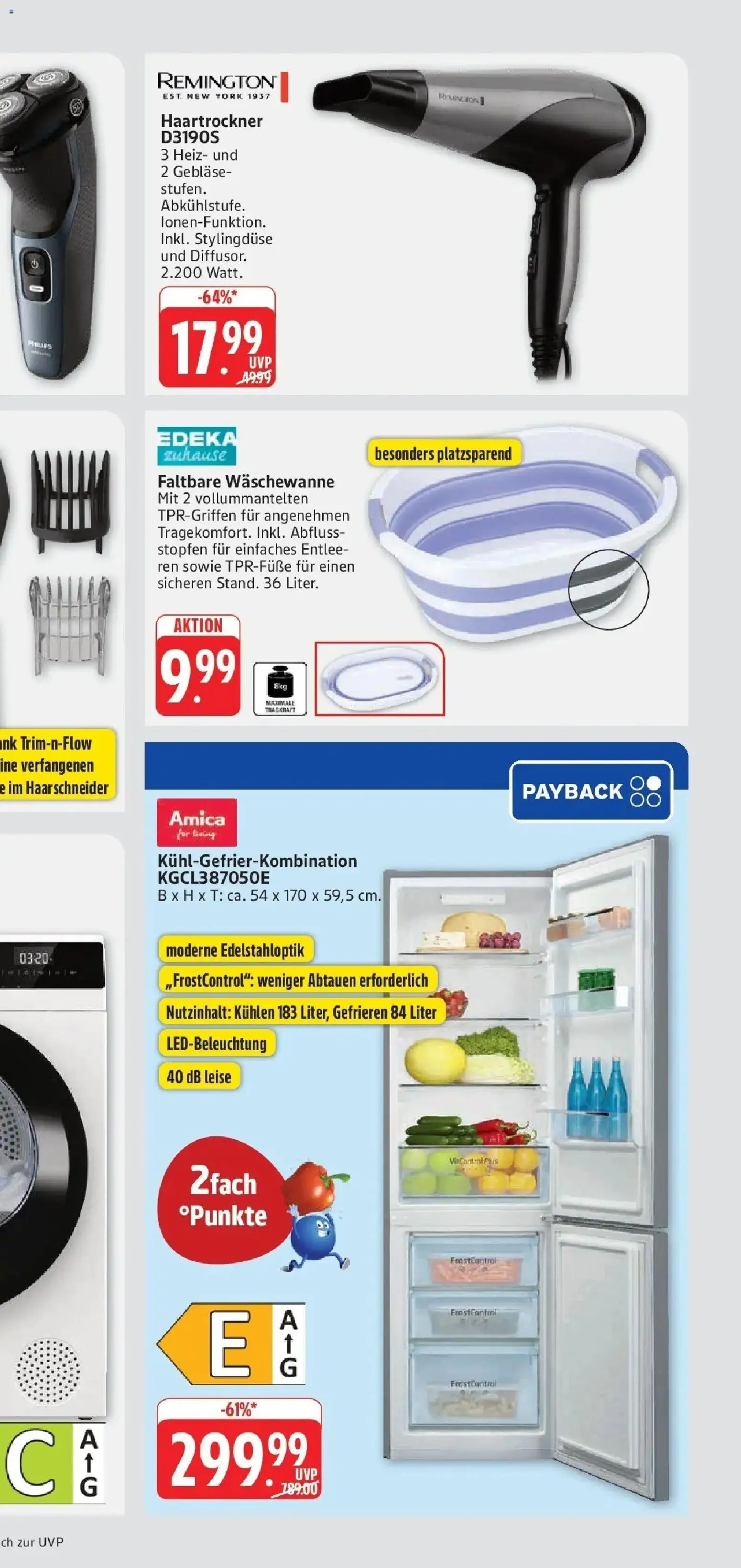 Edeka Prospekt Mainz-Weisenau (ab 10.08.2026) » Angebote Online | Seite: 77 | Produkte: Haartrockner, Kühlgefrierkombination