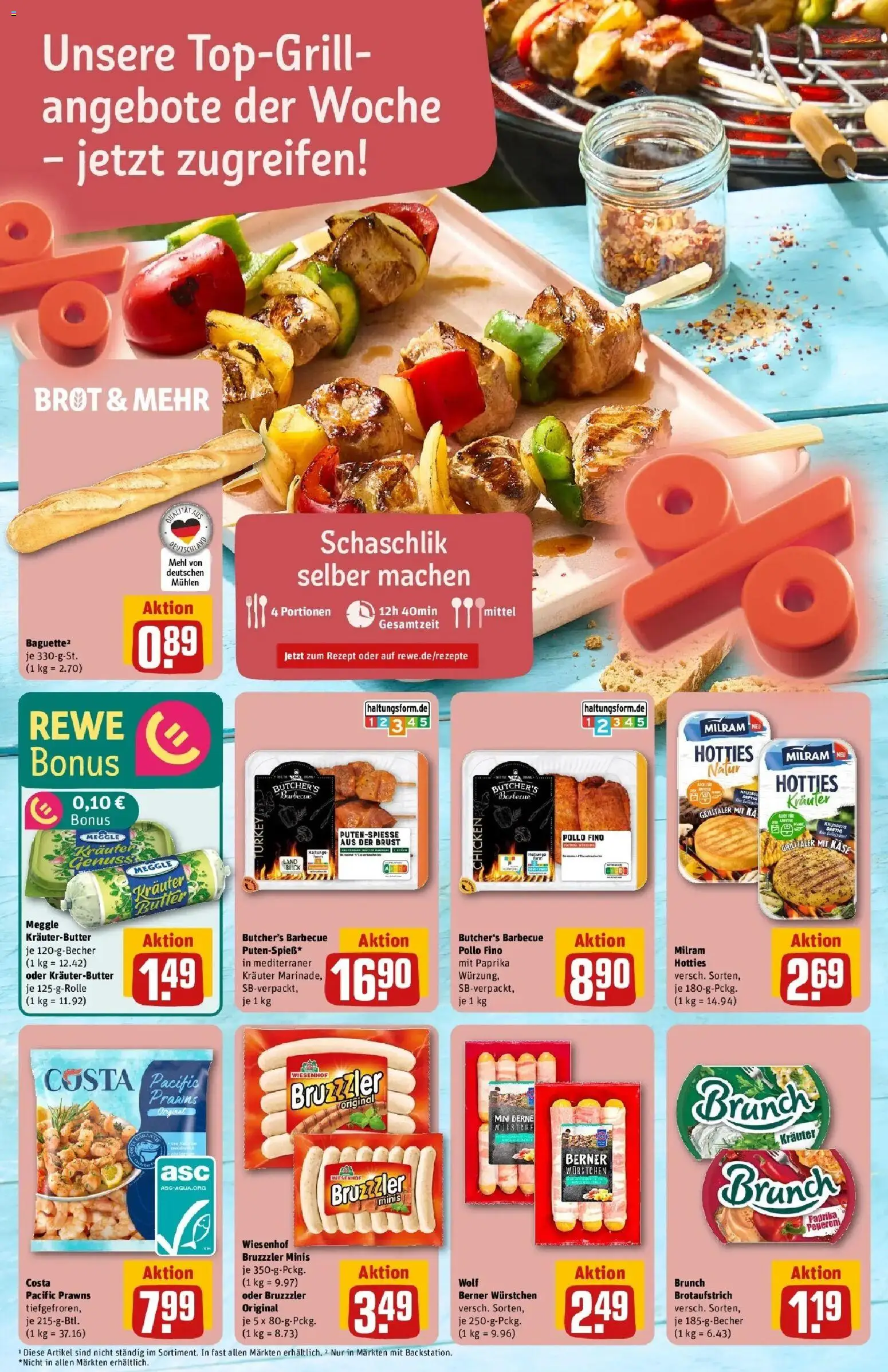 Rewe Prospekt Walzbachtal – gültig ab 17.05.2026 | Seite: 6 | Produkte: Mehl, Butter, Kräuterbutter, Milram