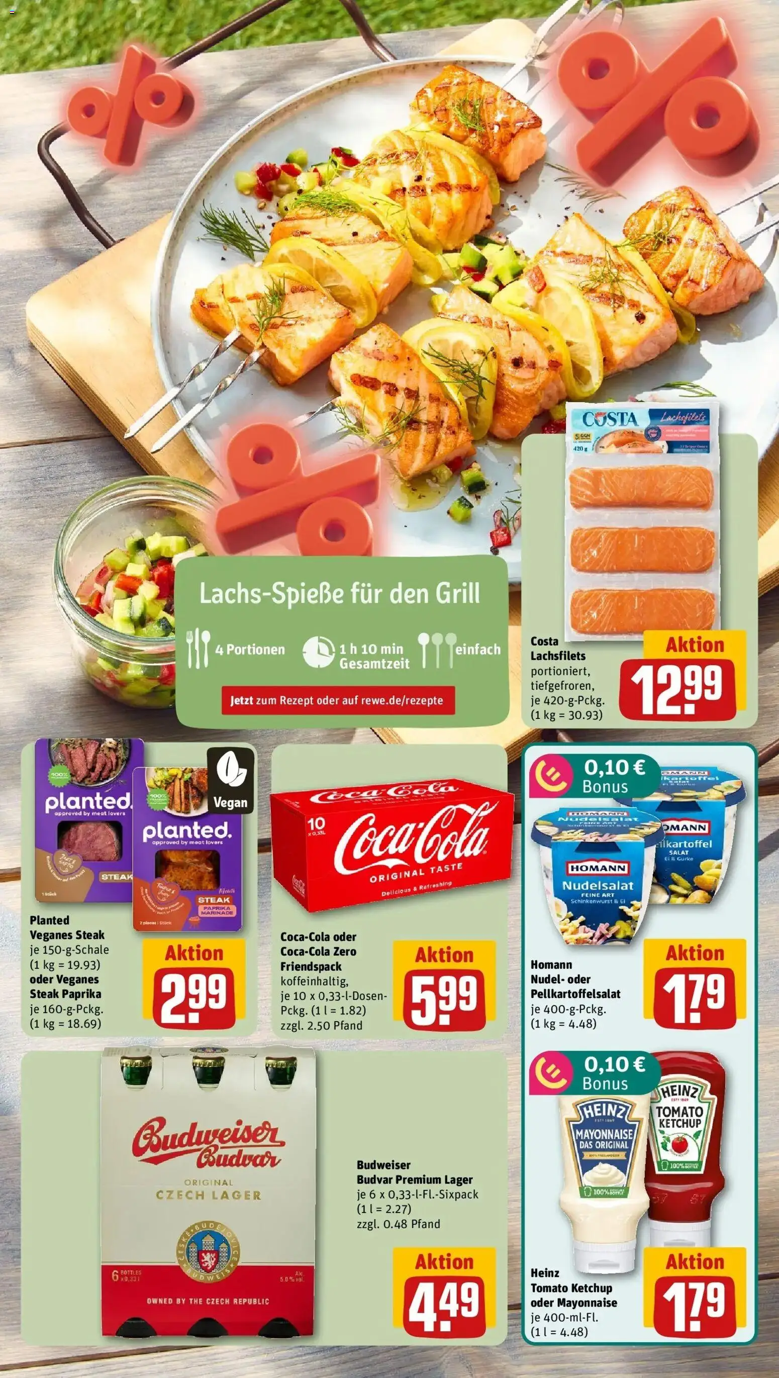 REWE Prospekt ab 03.08.2026 zum Blättern » Angebote | Seite: 5 | Produkte: Coca cola, Mayonnaise, Steak, Ketchup