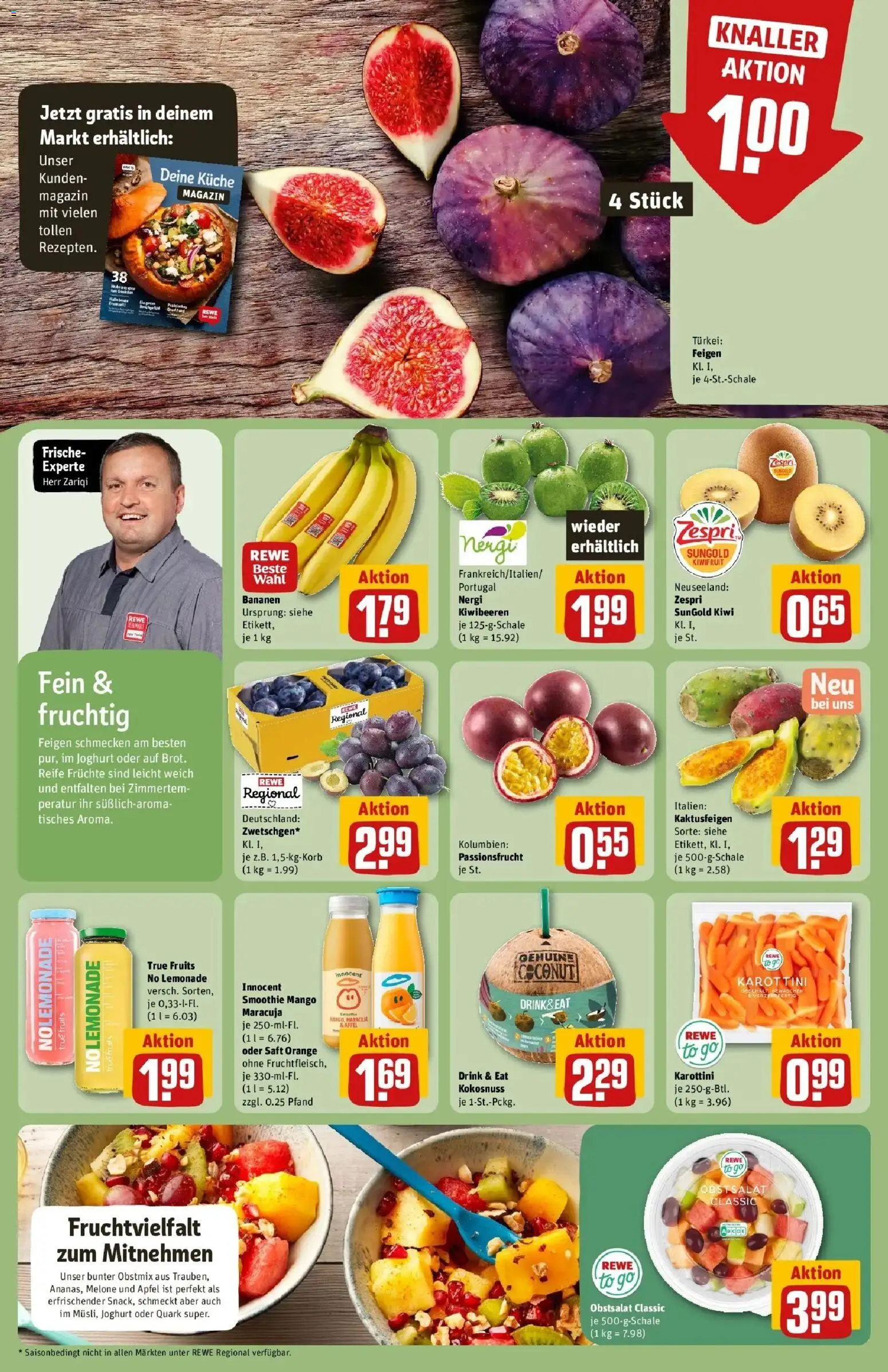 REWE Prospekt ab 07.09.2026 zum Blättern » Angebote | Seite: 6 | Produkte: Joghurt, Äpfel, Magazin, Kiwi