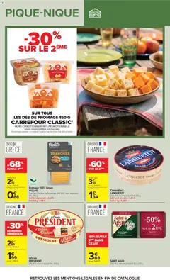 Carrefour - Prévisualisation de Carrefour Pique-nique valide à partir de 28.04.2026 | Page: 14 | Produits: Cumin, Fromage, Gouda, Camembert
