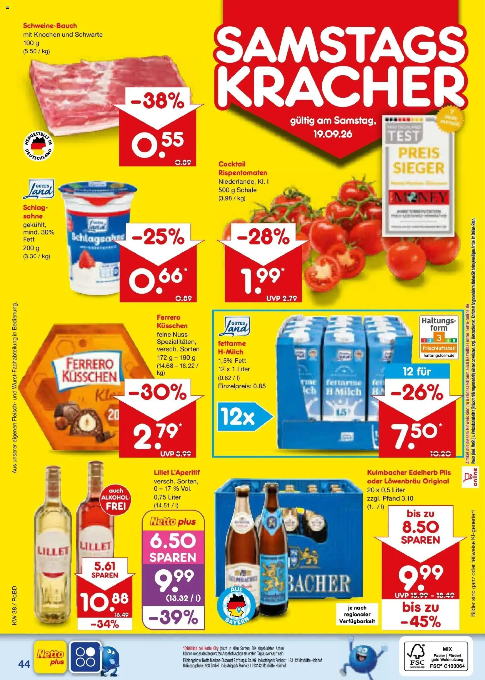 Netto Marken-Discount Prospekt Selb – gültig ab 14.09.2026 | Seite: 58 | Produkte: Schweinebauch, Pils, Alkohol, Fleisch