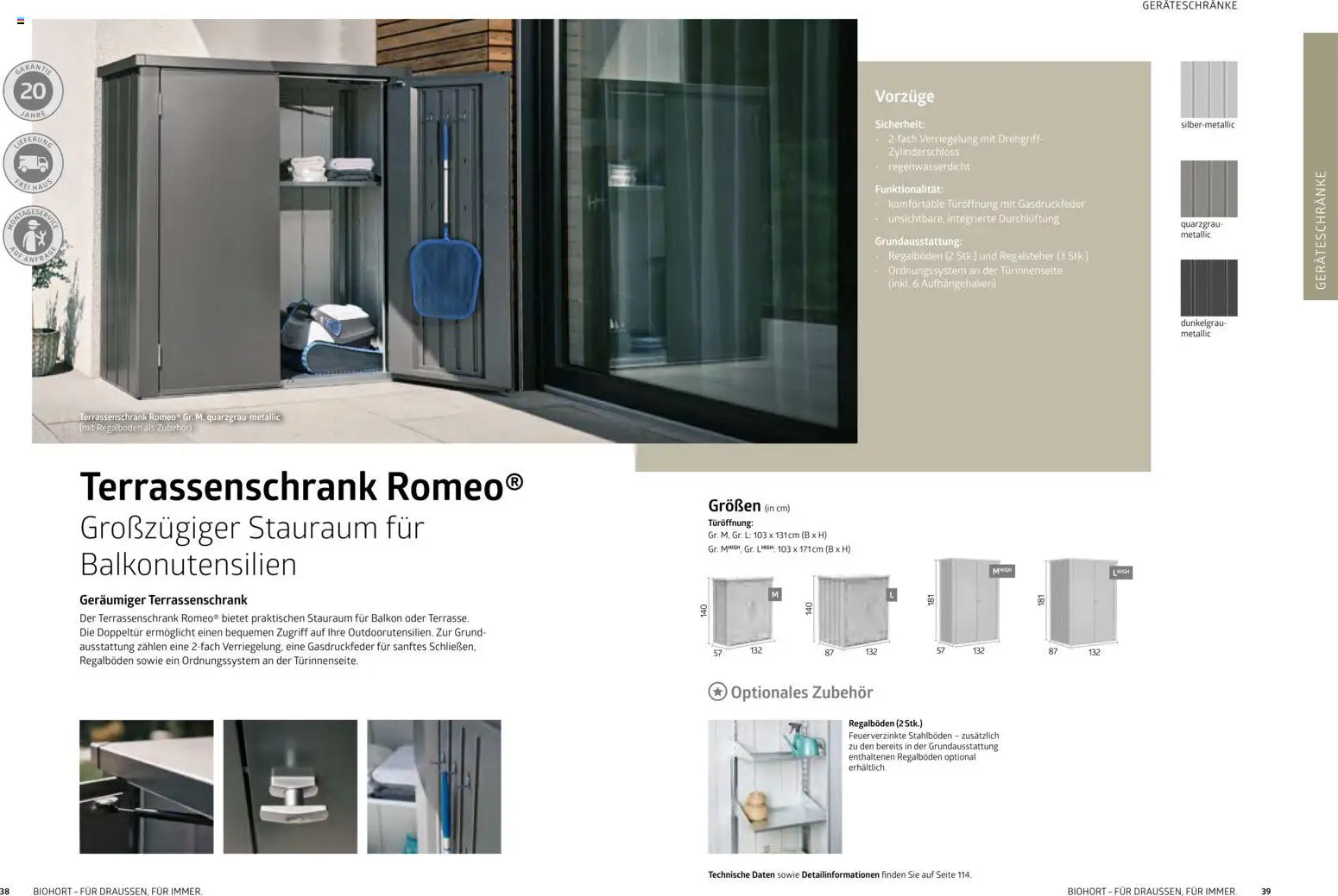 Dehner  Biohort – Metall für Garten & Terrasse gültig ab 05.01.2026 | Seite: 20