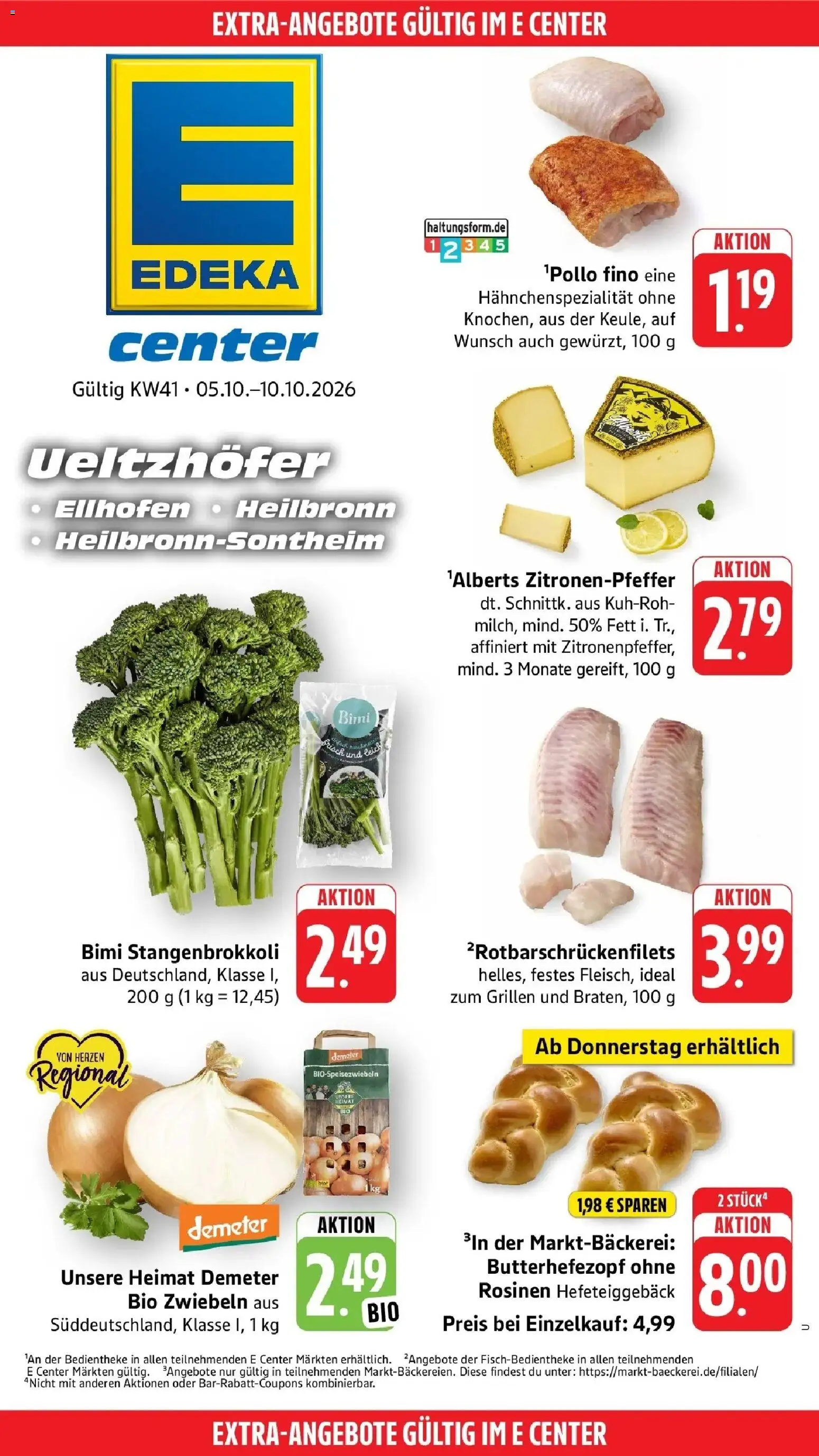 Edeka Prospekt Heilbronn-Sontheim (ab 05.10.2026) » Angebote Online | Seite: 49 | Produkte: Fisch, Rosinen, Zwiebeln