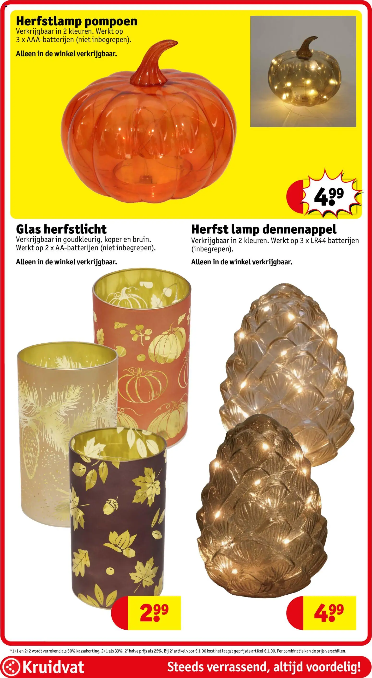 {H1} | Pagina: 40 | Producten: Batterijen, Pompoen, Glas, Kan