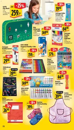 Náhled letáku Albert leták - Hypermarket od 29.07.2026 | Strana: 30 | Produkty: Kufřík, Notebook, Ořezávátko, Barvy
