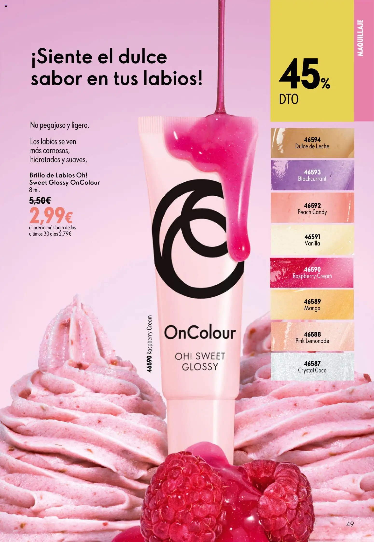 Oriflame - Catálogo Campaña 11 │ válido desde el 05/08/2026 | Página: 49 | Productos: Brillo de labios, Leche, Τυρόπιτα, Ρούτερ