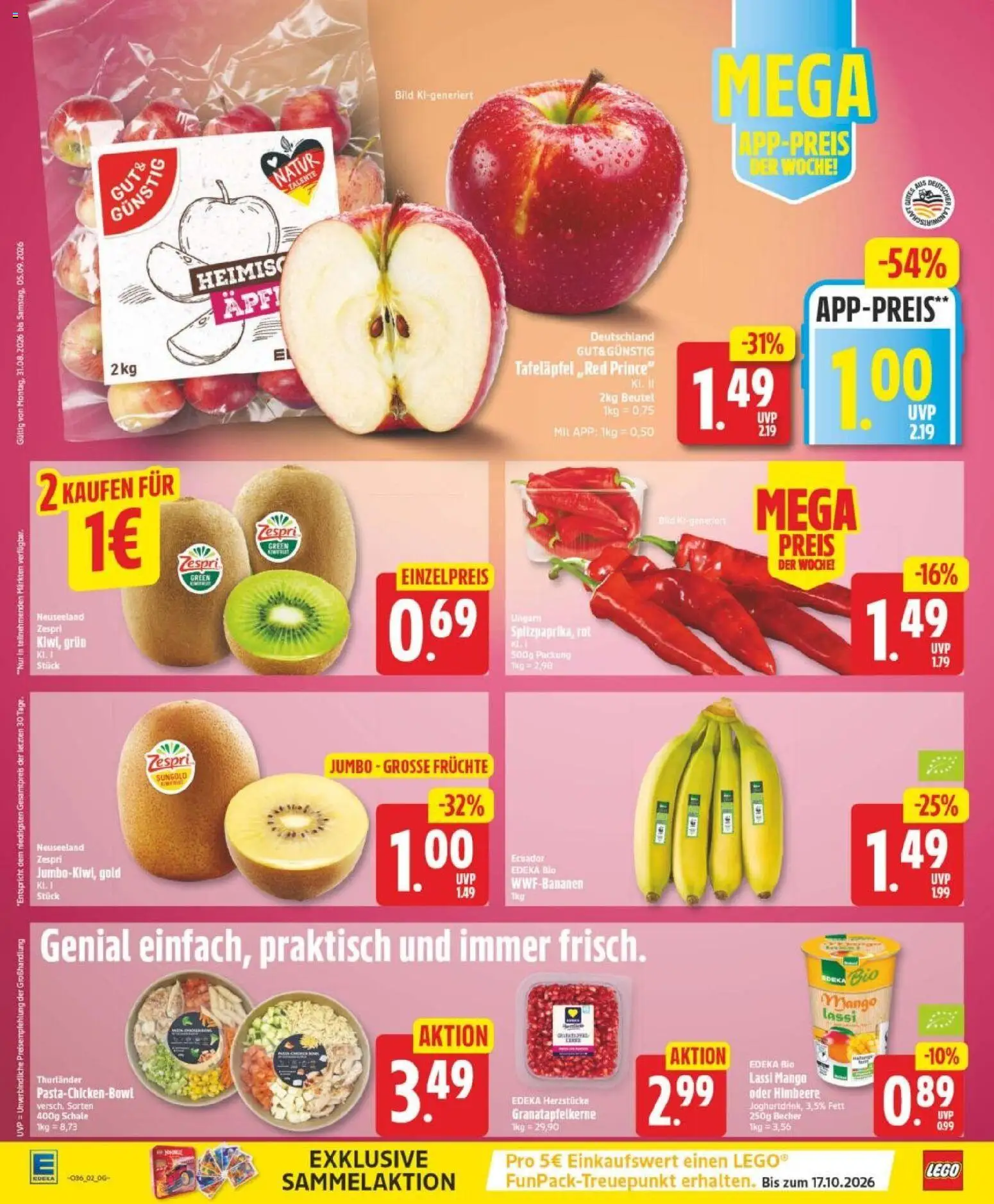 Edeka Prospekt Magdeburg – gültig ab 31.08.2026 | Seite: 2 | Produkte: Mango, Himbeere