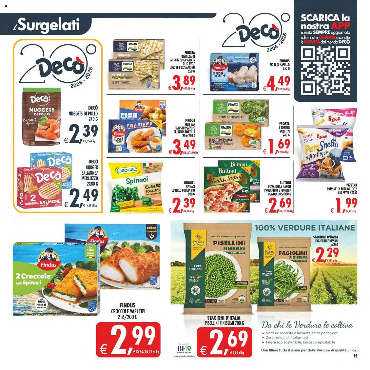 Volantino Decò del 29.05.2026 | Pagina: 16 | Prodotti: Pollo, Merluzzo, Prosciutto, Spinaci