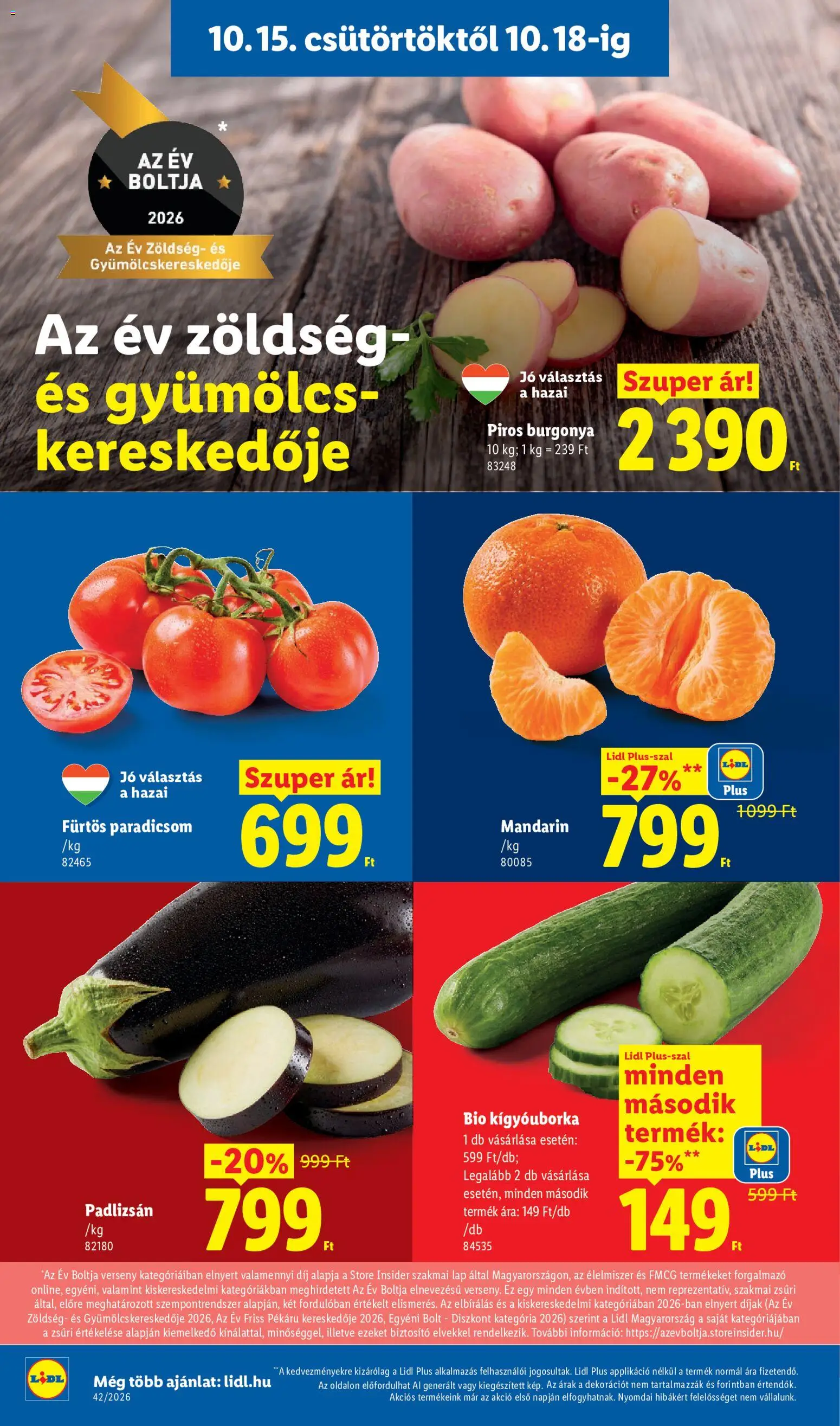Lidl akciós ujság - amely érvényes a következő dátumtól: 2026.10.15. | Oldal: 6