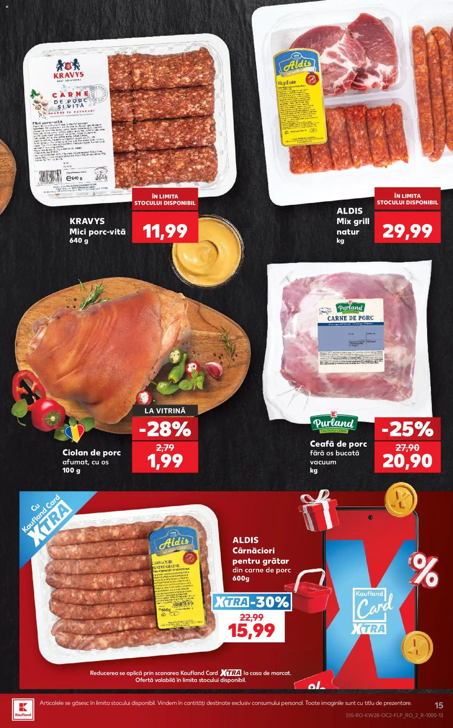 Kaufland RO akciós ujság - amely érvényes a következő dátumtól: 2026.07.08. | Oldal: 15 | Termékek: Grill