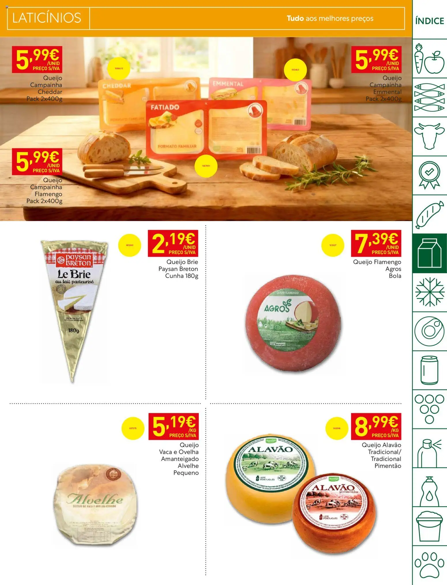 Recheio Folheto Madeira │ válido de 19.05.2026 | Página: 17 | Produtos: Pimentão, Campainha, Queijo, Cheddar
